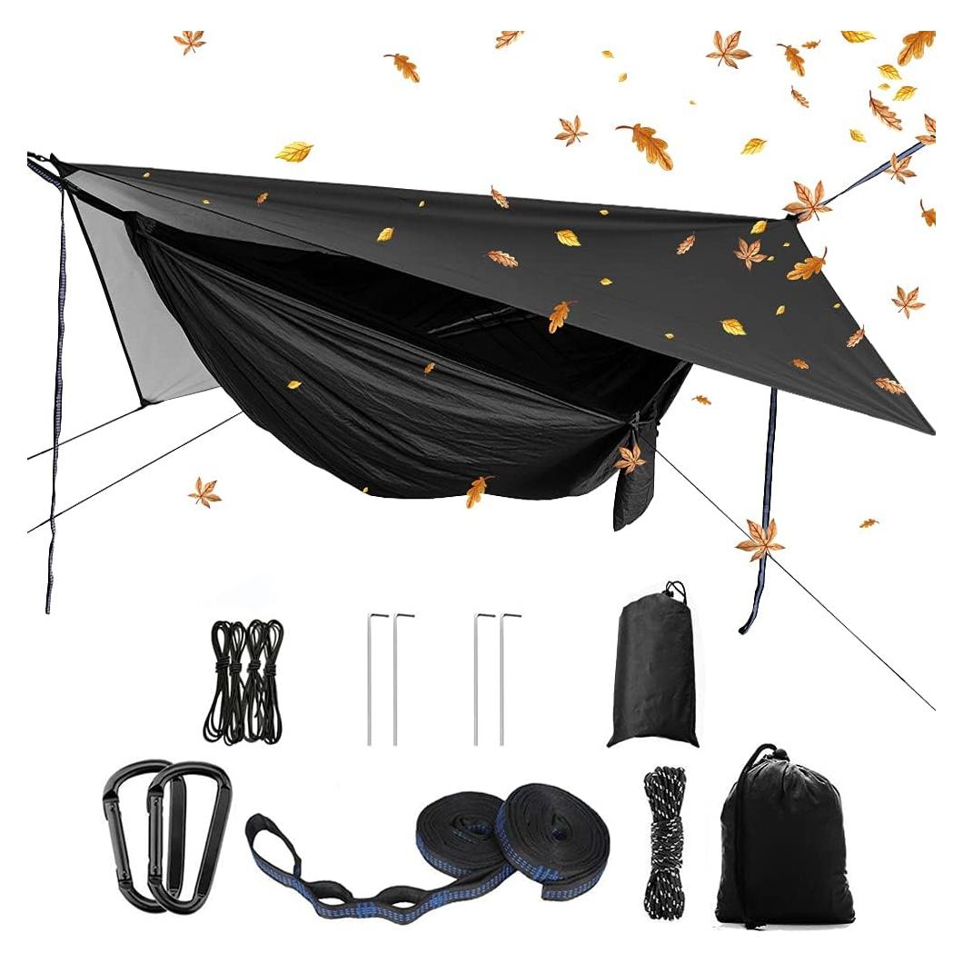 Juego de Hamaca de Camping YCD Portátil con Toldo y Red Mosquito