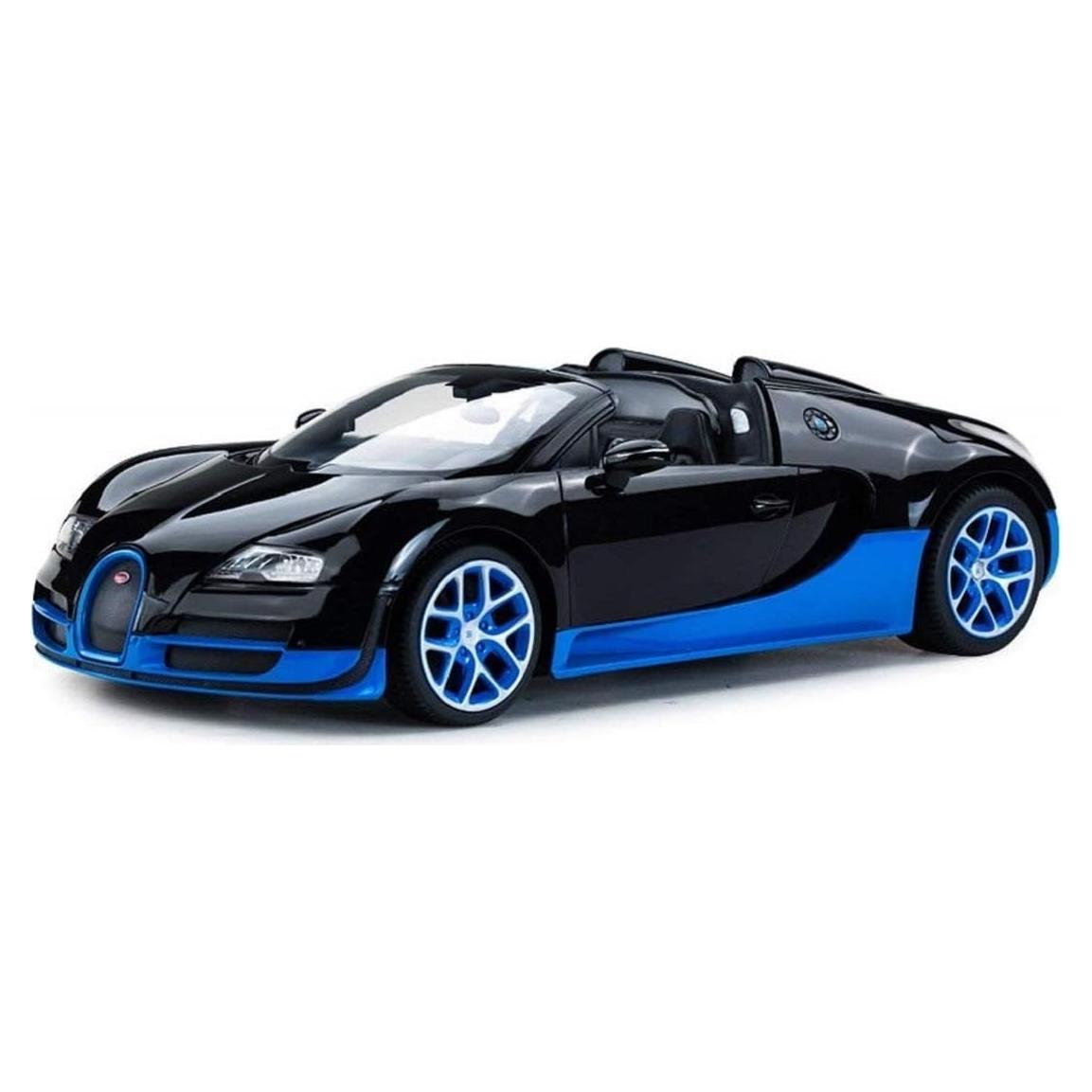 Radio Remote Control 1/14 Bugatti Veyron 16.4 Grand Sport Vitesse Licensed RC Model Car (Black/Blue)