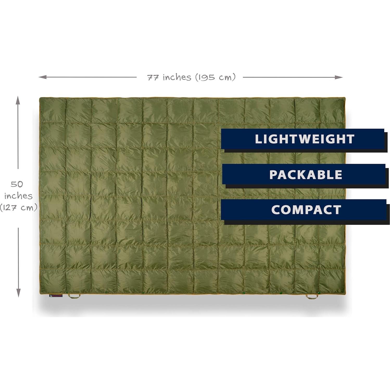 Manta Camping Doble Puffy Get Out Gear - 203x137 cm, Impermeable