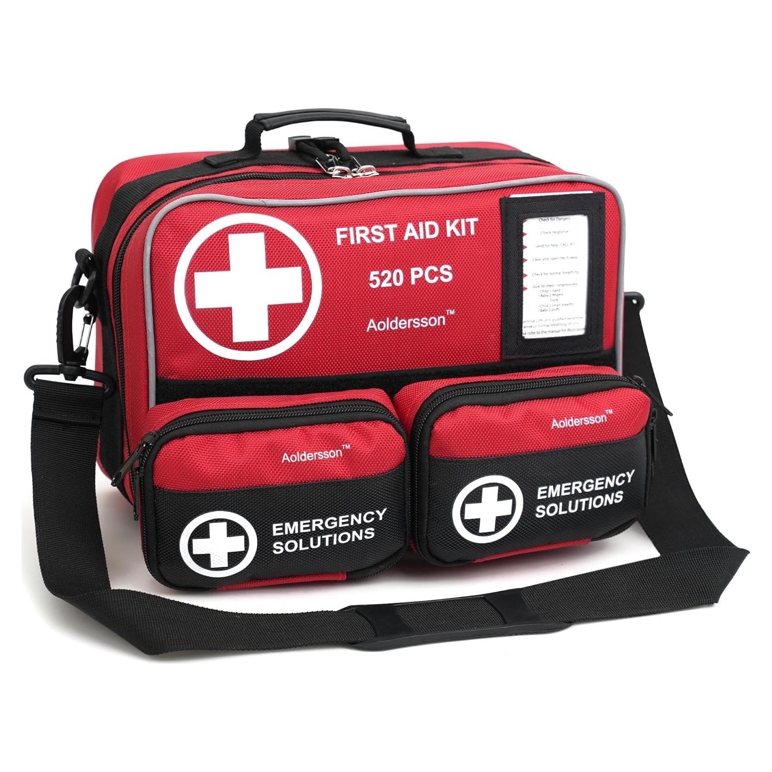 Kit de Primeros Auxilios Aoldersson 520 Piezas para Emergencias