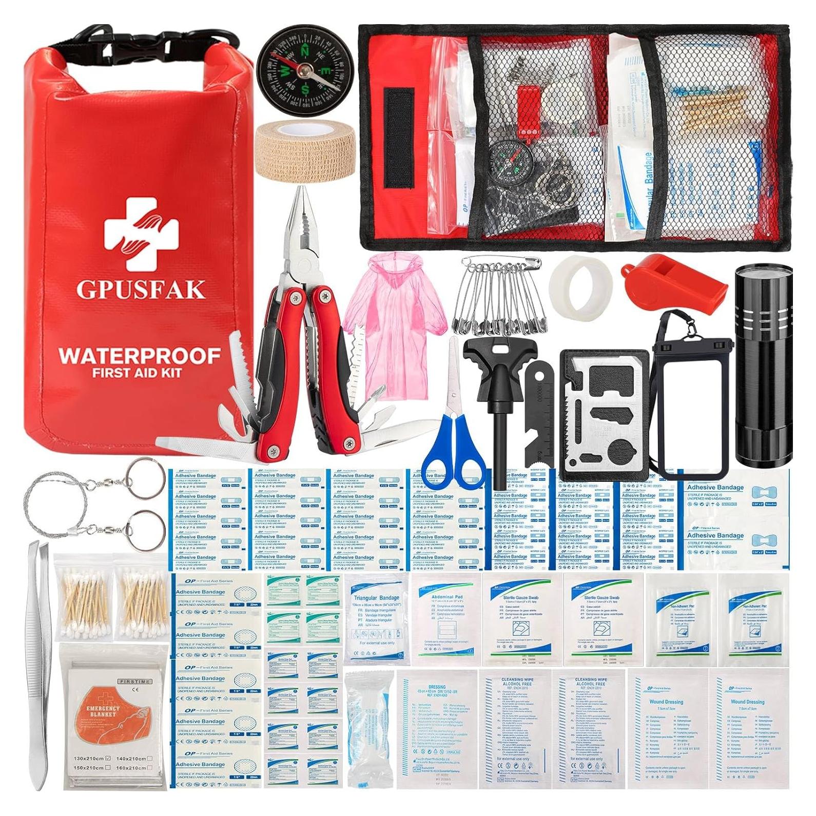 Kit de Emergencia para Barcos GPUSFAK 103 Piezas Impermeable