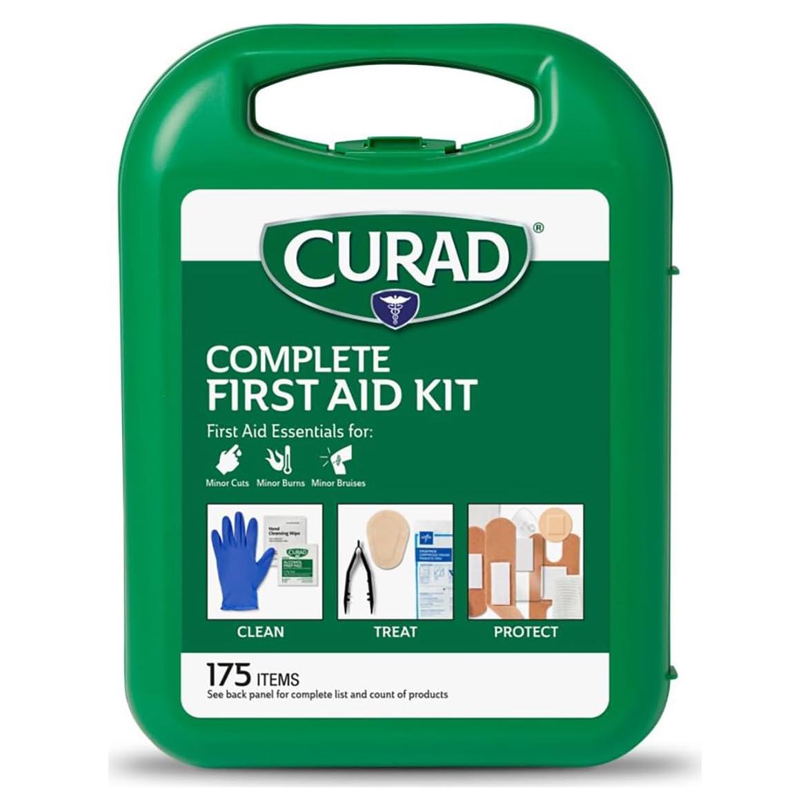 Kit de Primeros Auxilios CURAD 175 Piezas en Estuche Duro
