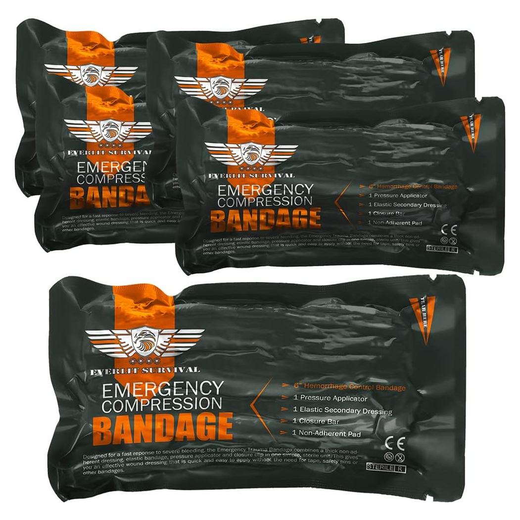 Vendaje de Compresión de Trauma Everlit 15.2 cm Estéril