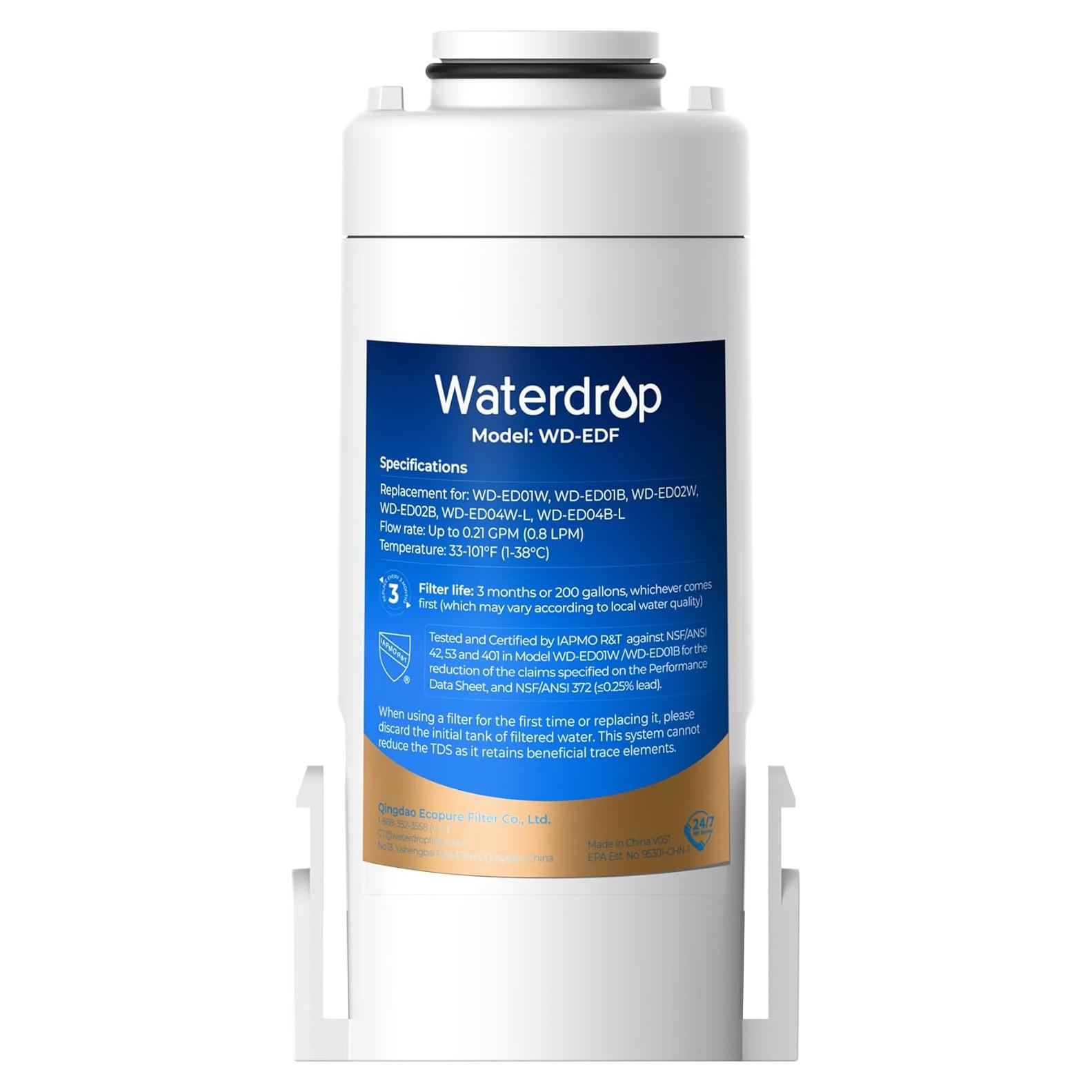 Filtro de Agua Waterdrop WD-EDF para Jarra 1.0-5.0, 757L