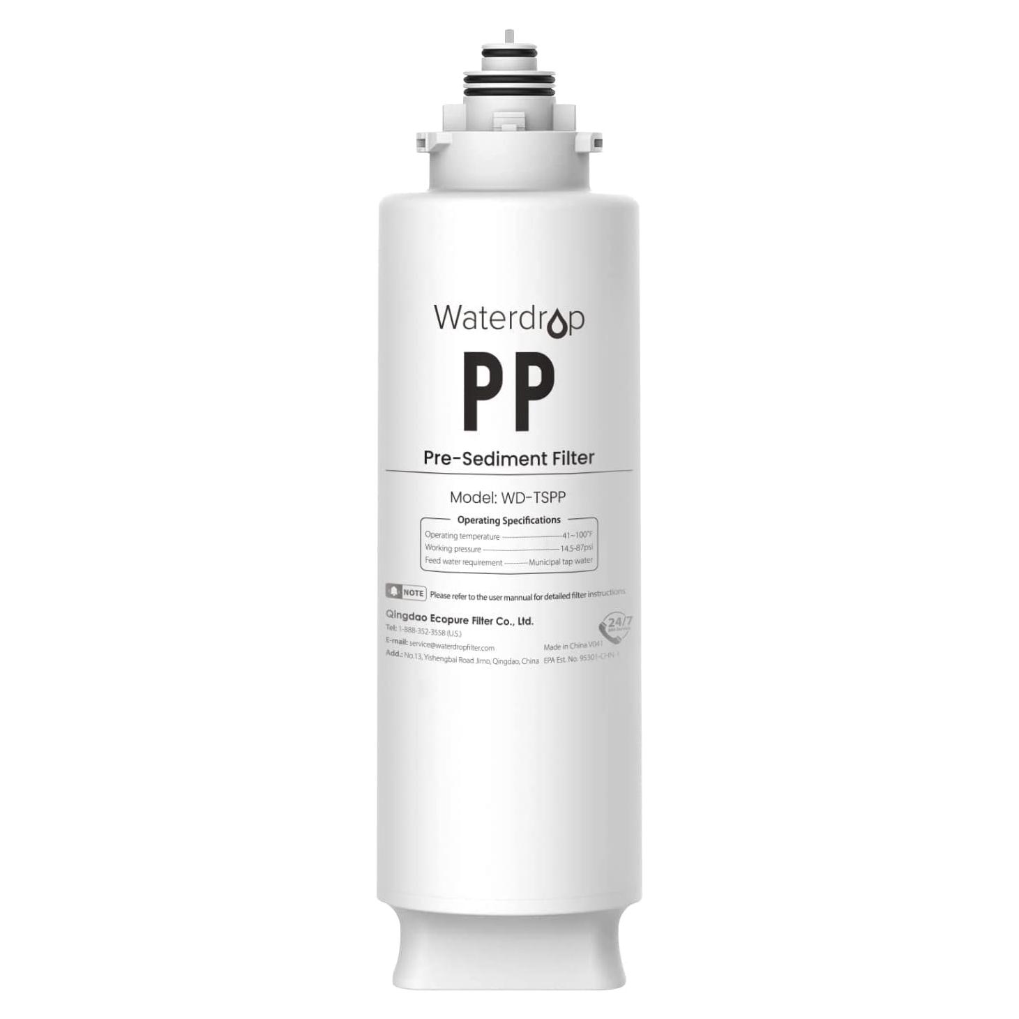 Filtro de Agua Sedimentario Waterdrop WD-TSPP 3 Etapas 0.63 kg