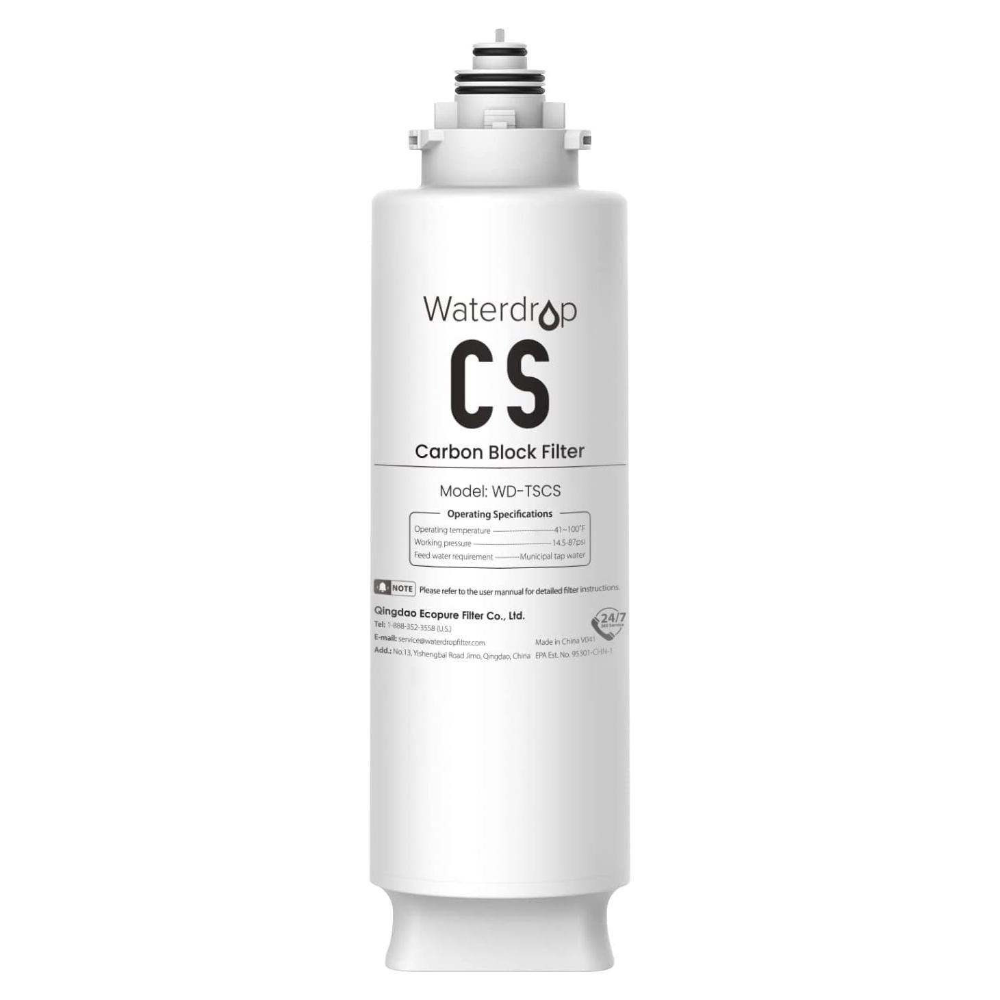 Filtro de agua bajo fregadero Waterdrop WD-TSCS, 1 paquete