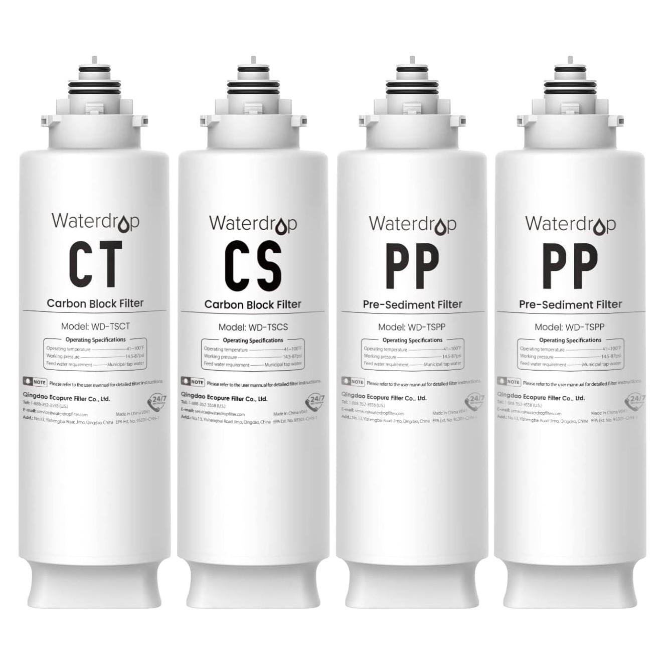 Undersink Replacement Water Filter Compo Pack, 2PP+CT+CS