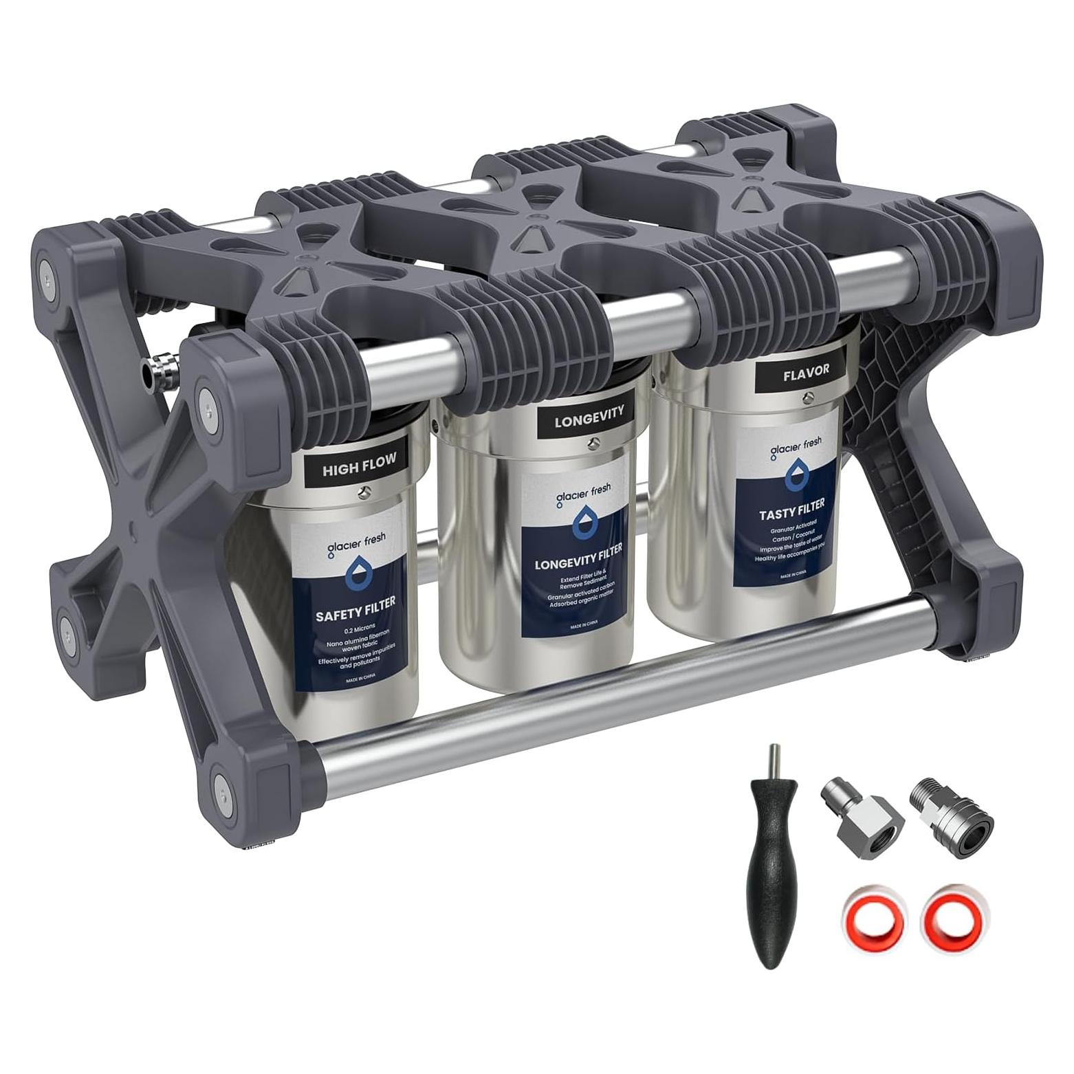 Sistema de Filtración de Agua GLACIER FRESH para RV 0.2 Micrones