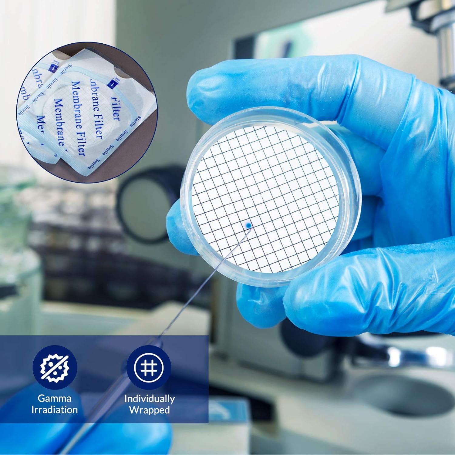 Filtro de Membrana MCE Estéril 47mm 0.45µm 100 Unidades