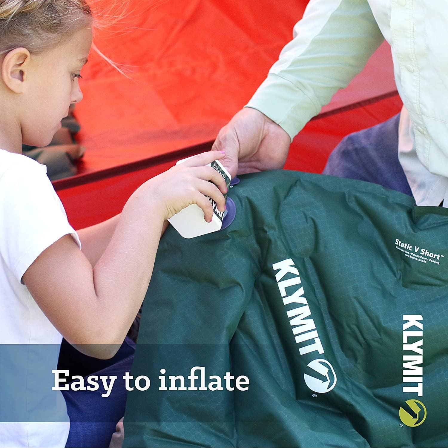 Colchón Inflable Klymit Static V Junior 128x58 cm Verde