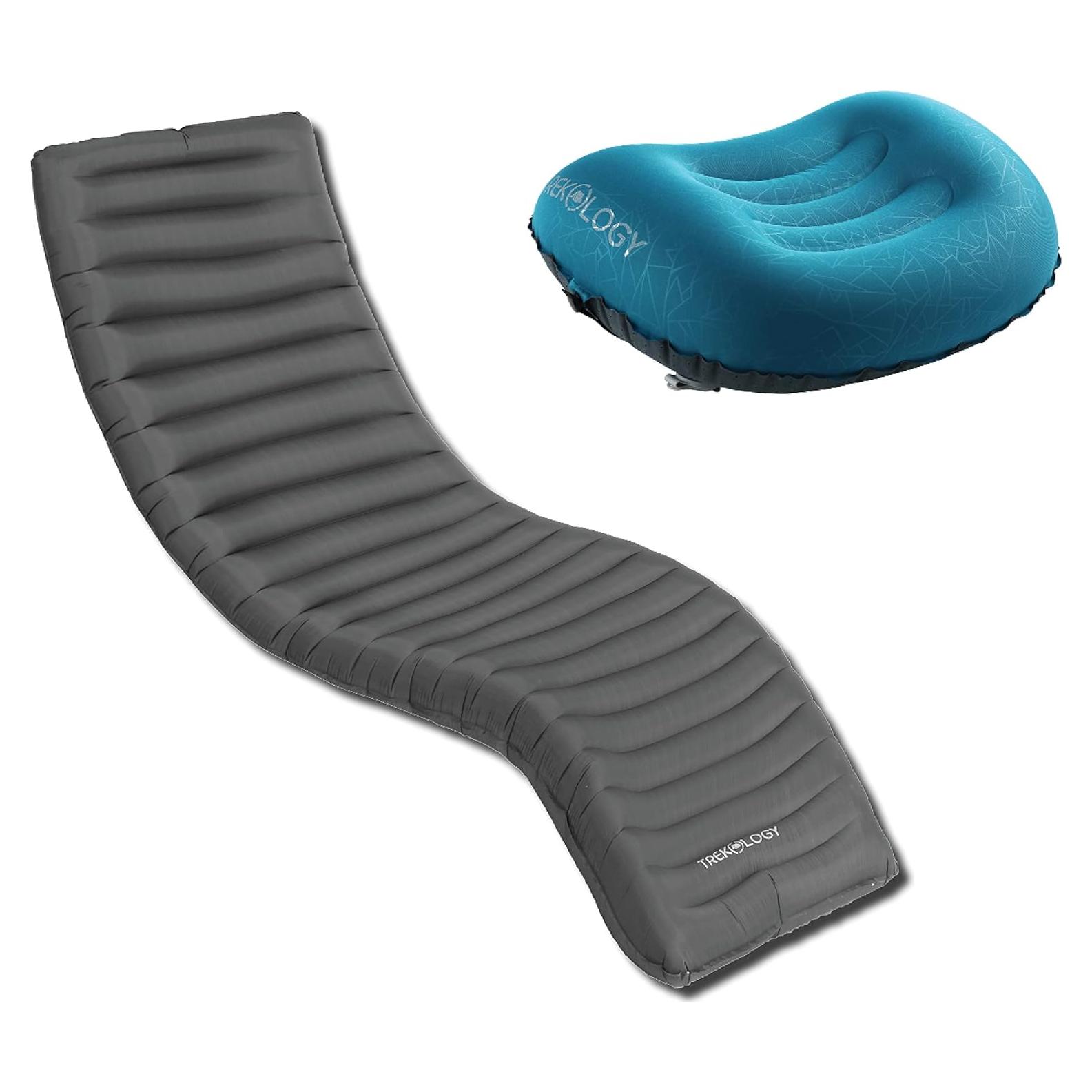 Colchoneta Inflable Ultraligera UL80 y Almohada ALUFT2.0 TREKOLOGY