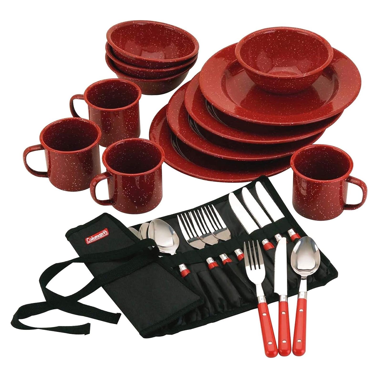 Set de Vajilla de Esmalte Coleman 24 Piezas para 4 Personas