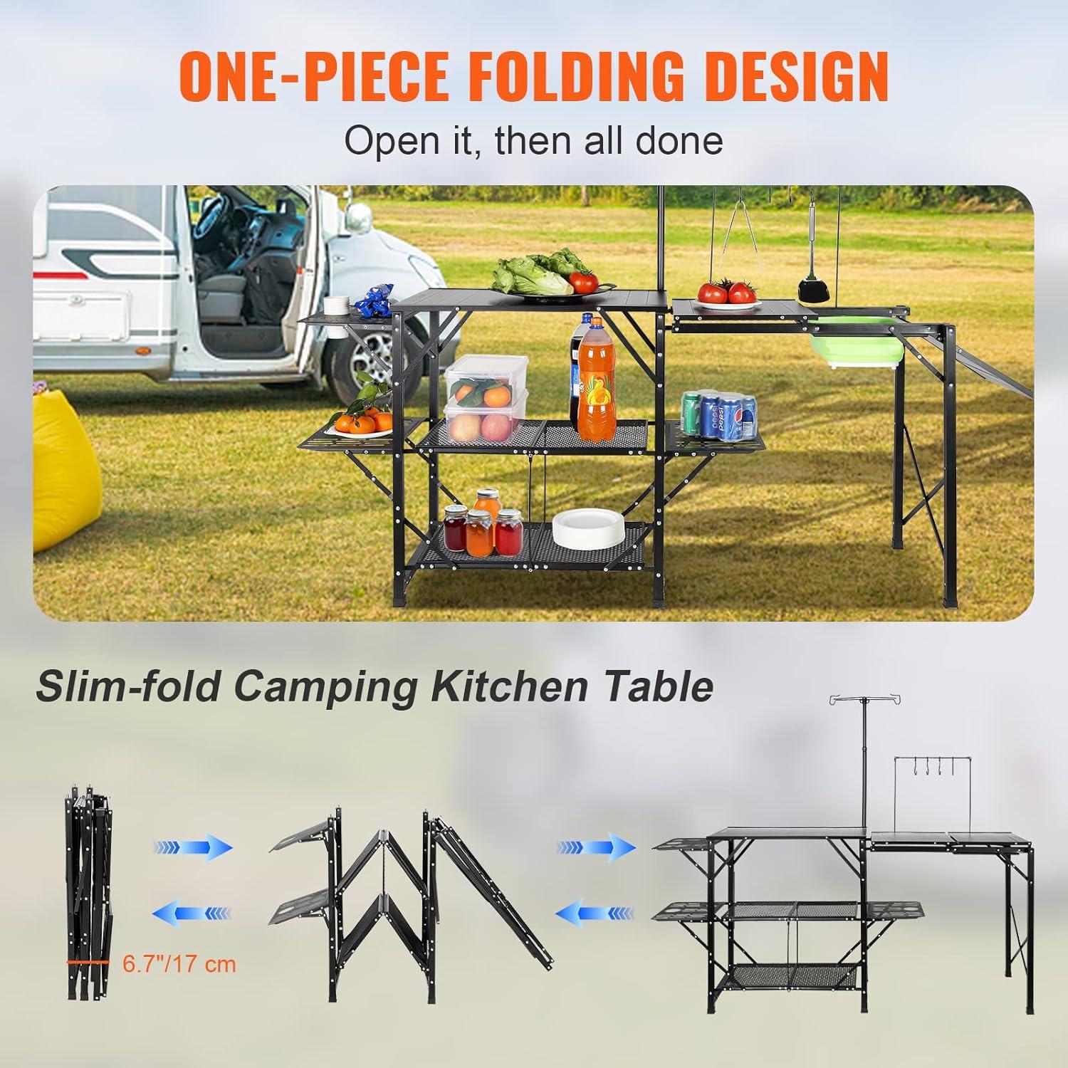 VEVOR Camping Kitchen Table