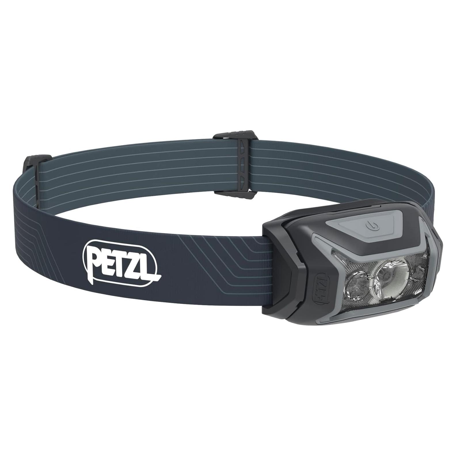 Lámpara Frontal PETZL ACTIK 450 Lúmenes Impermeable Gris
