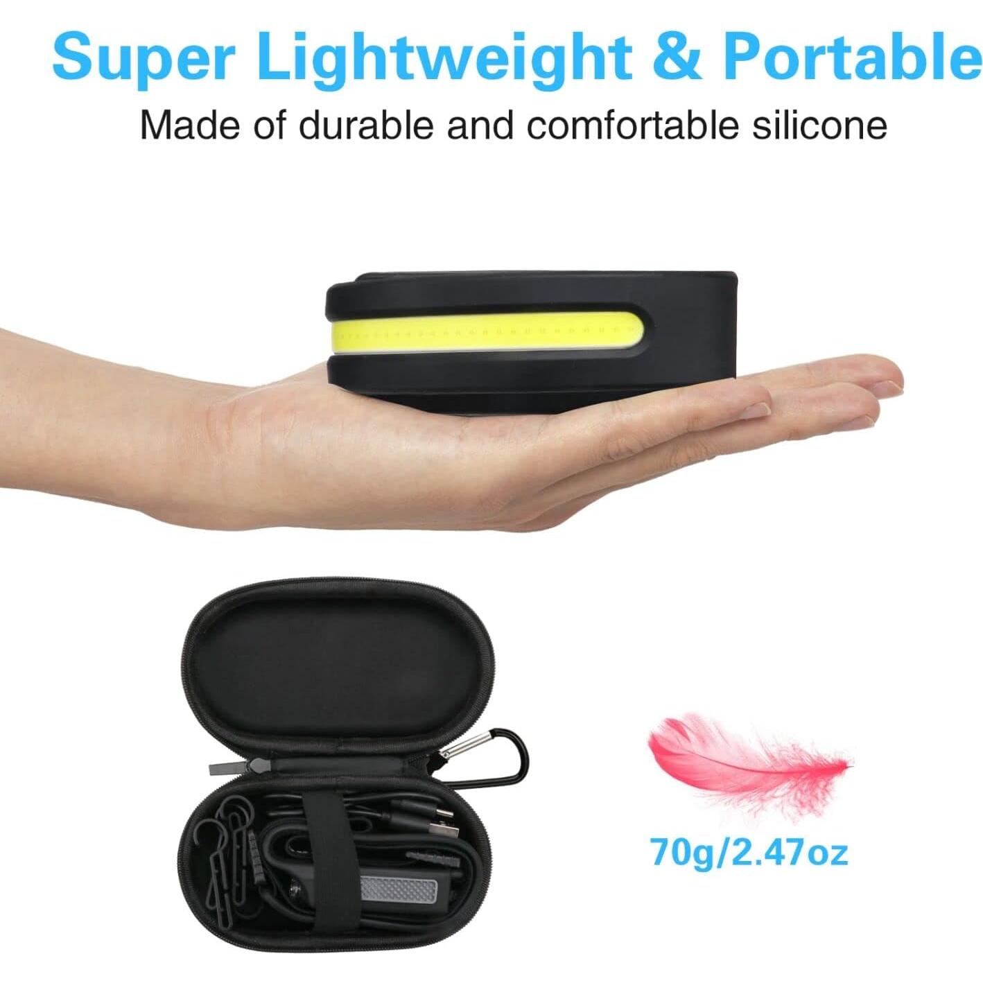 COSOOS Linterna Frontal LED Recargable 1000 Lúmenes 2 Unidades