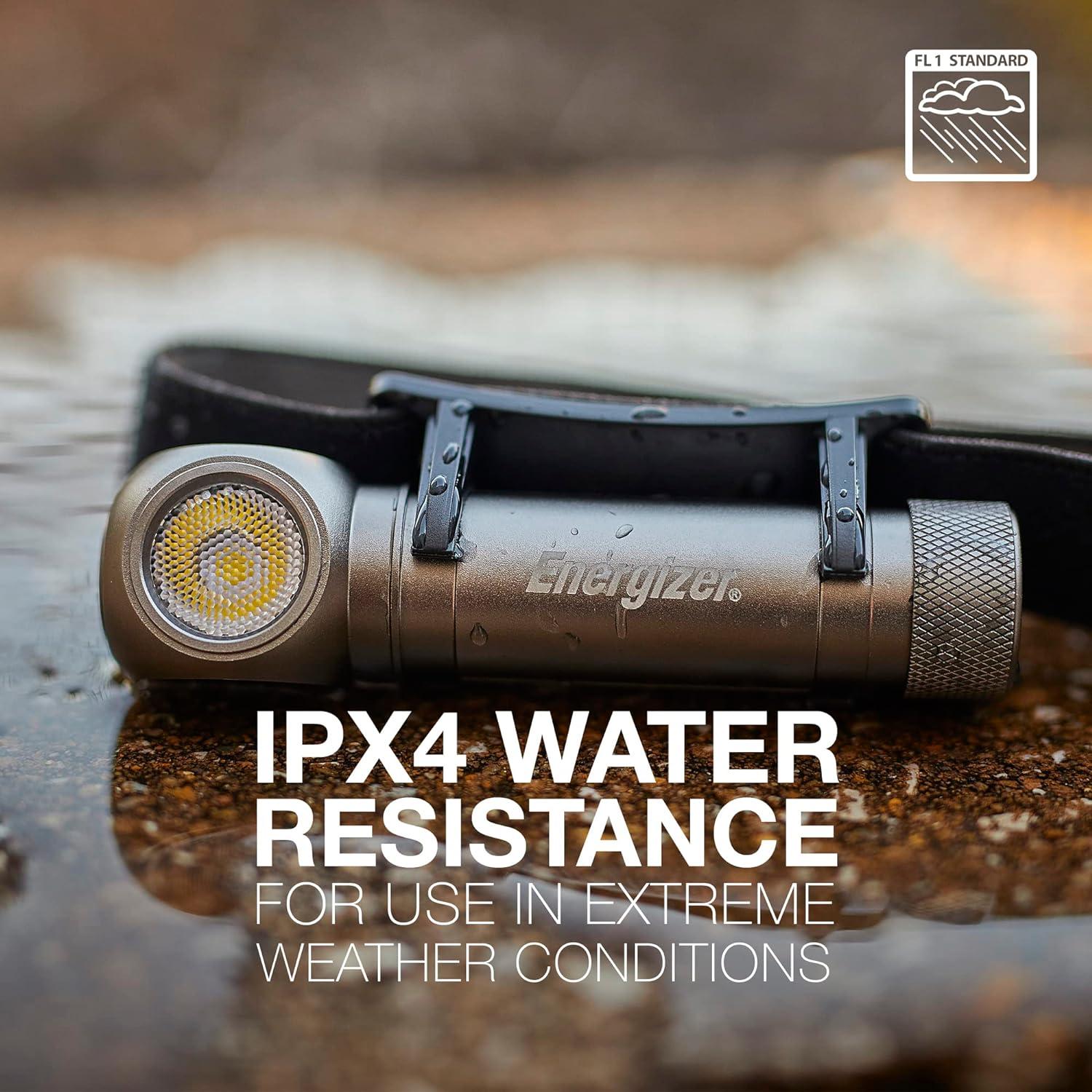 Linterna Frontal LED Energizer Híbrida 1000 Lúmenes IPX4