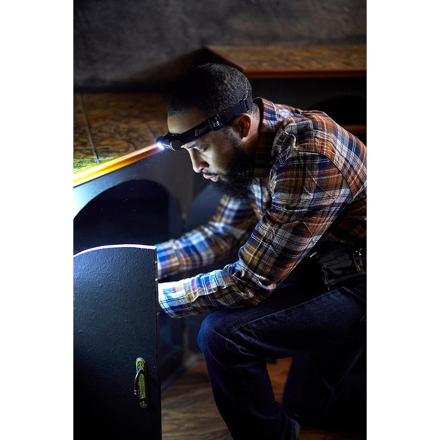 Linterna Frontal LED Energizer Híbrida 1000 Lúmenes IPX4