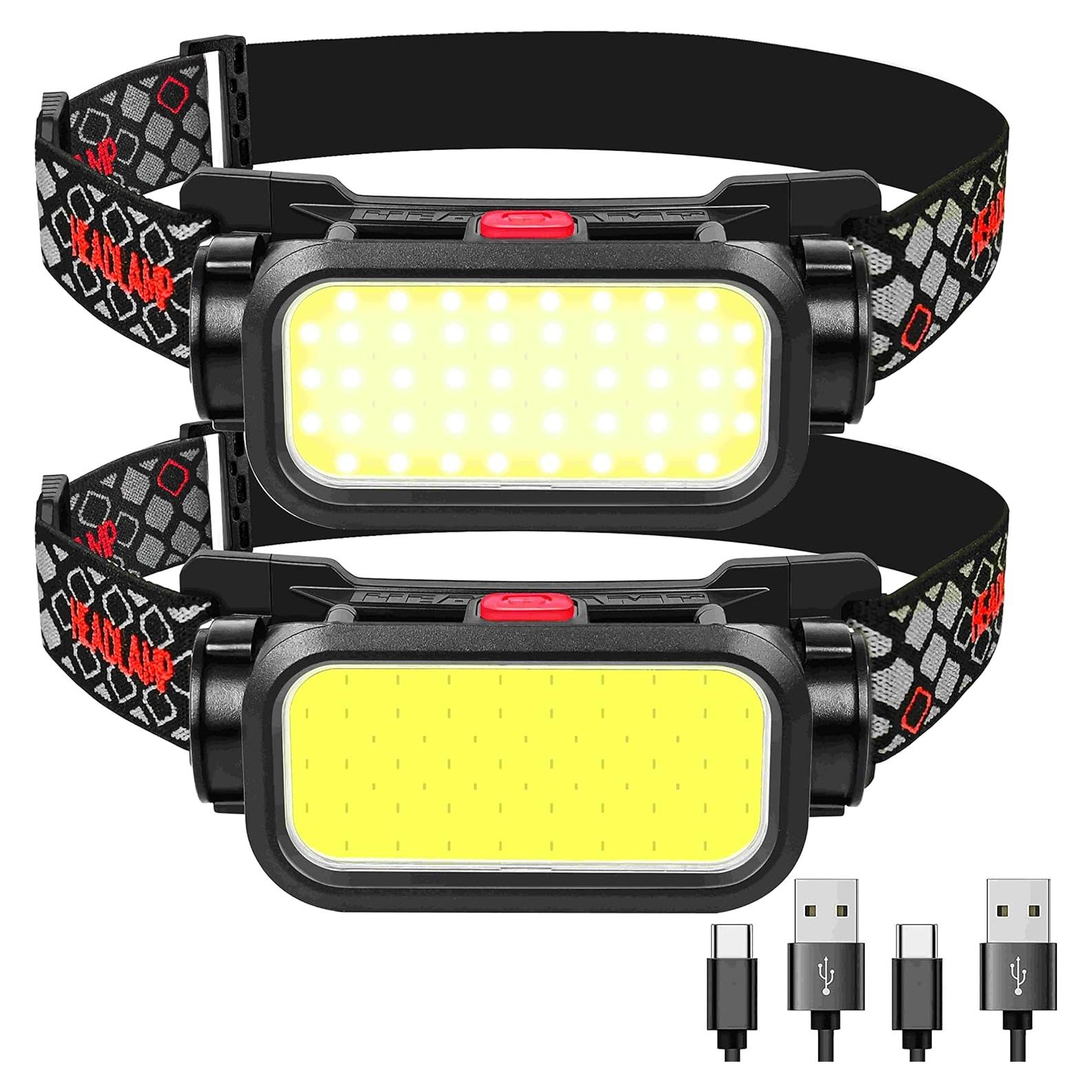 Linterna Frontal Recargable Foleto 1500 Lúmenes 4 Modos IPX4