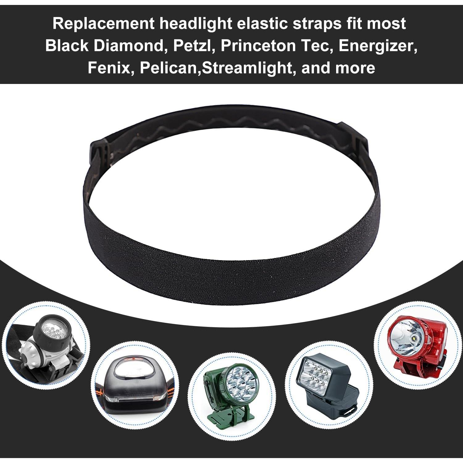 Correa Elástica para Linterna Frontal XIHIRCD 68x2.5cm Negra