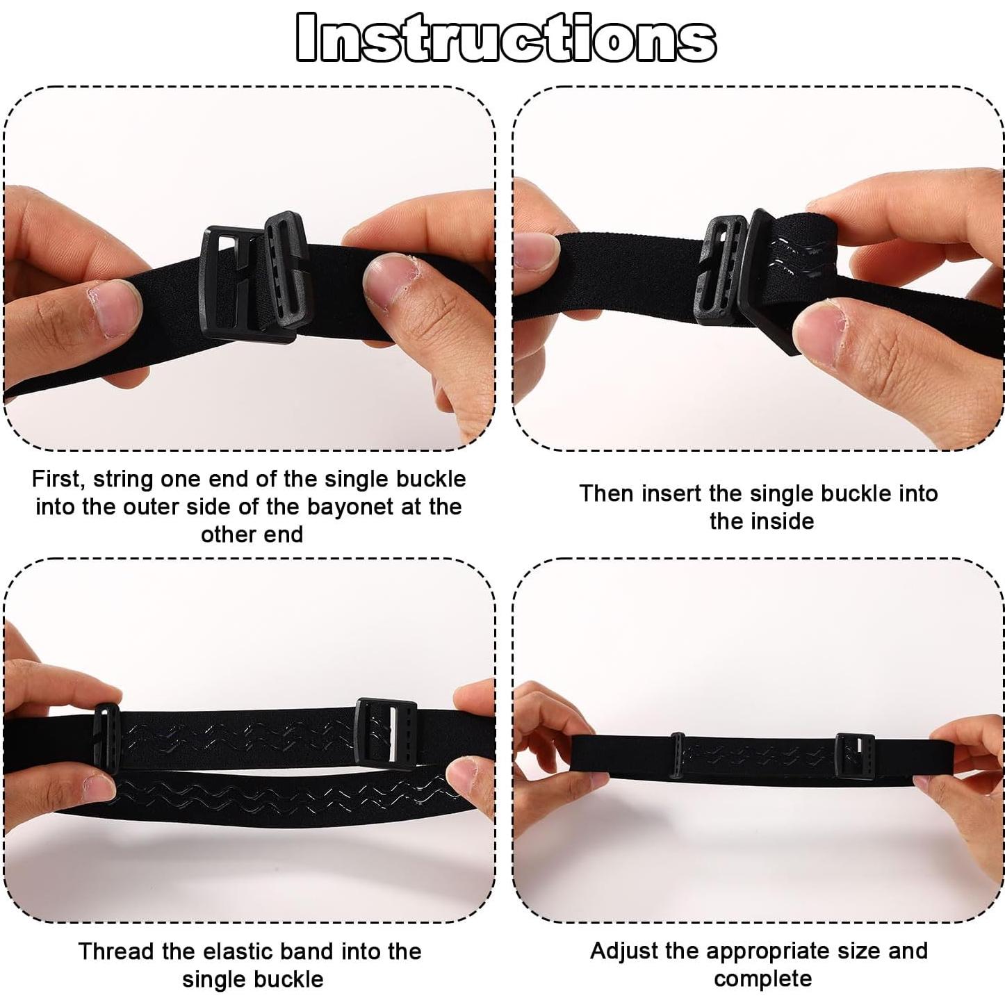 Correa Elástica para Linterna Frontal Tinoaly - Negro