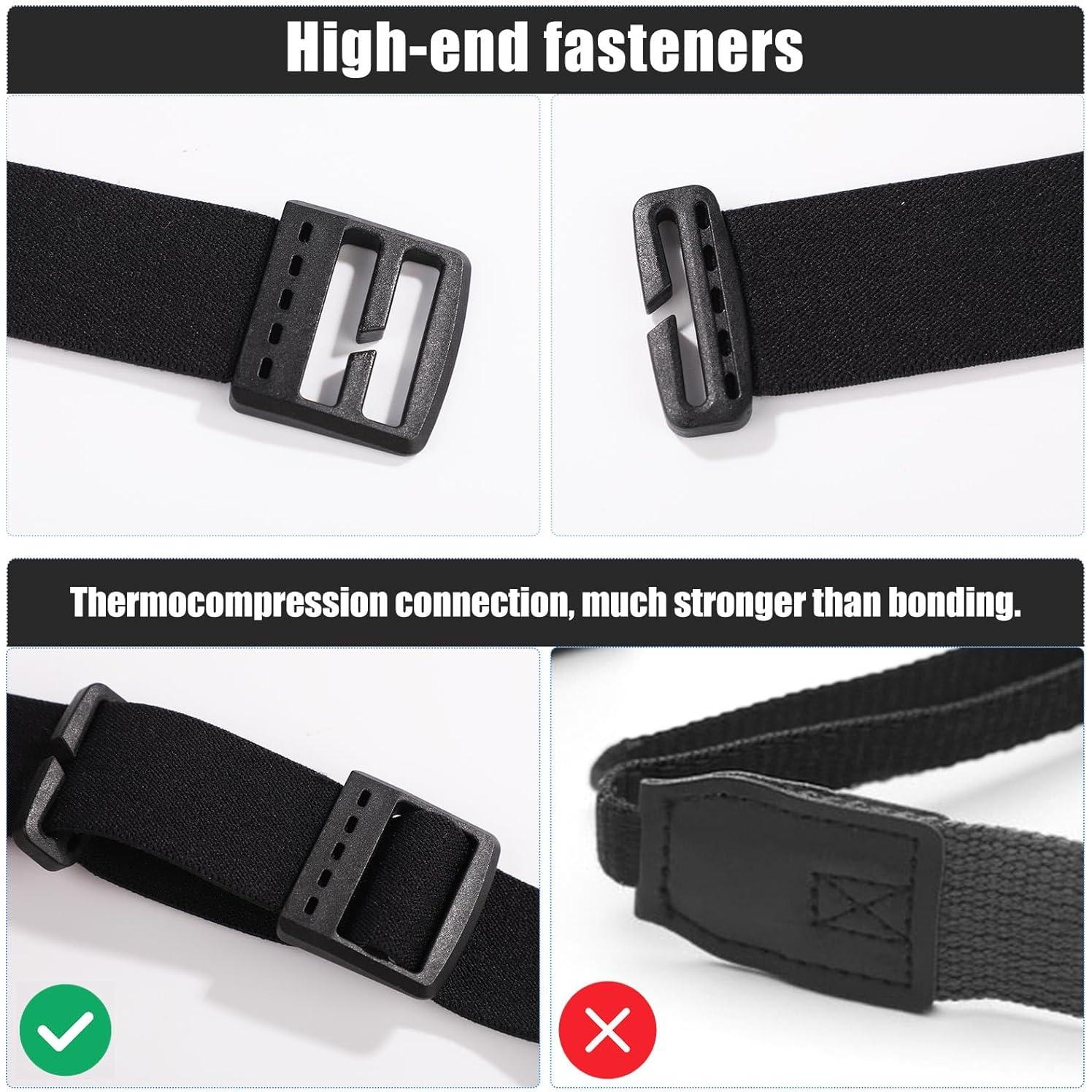 2 Correas Elásticas para Linterna Frontal Tinoaly Ajustables