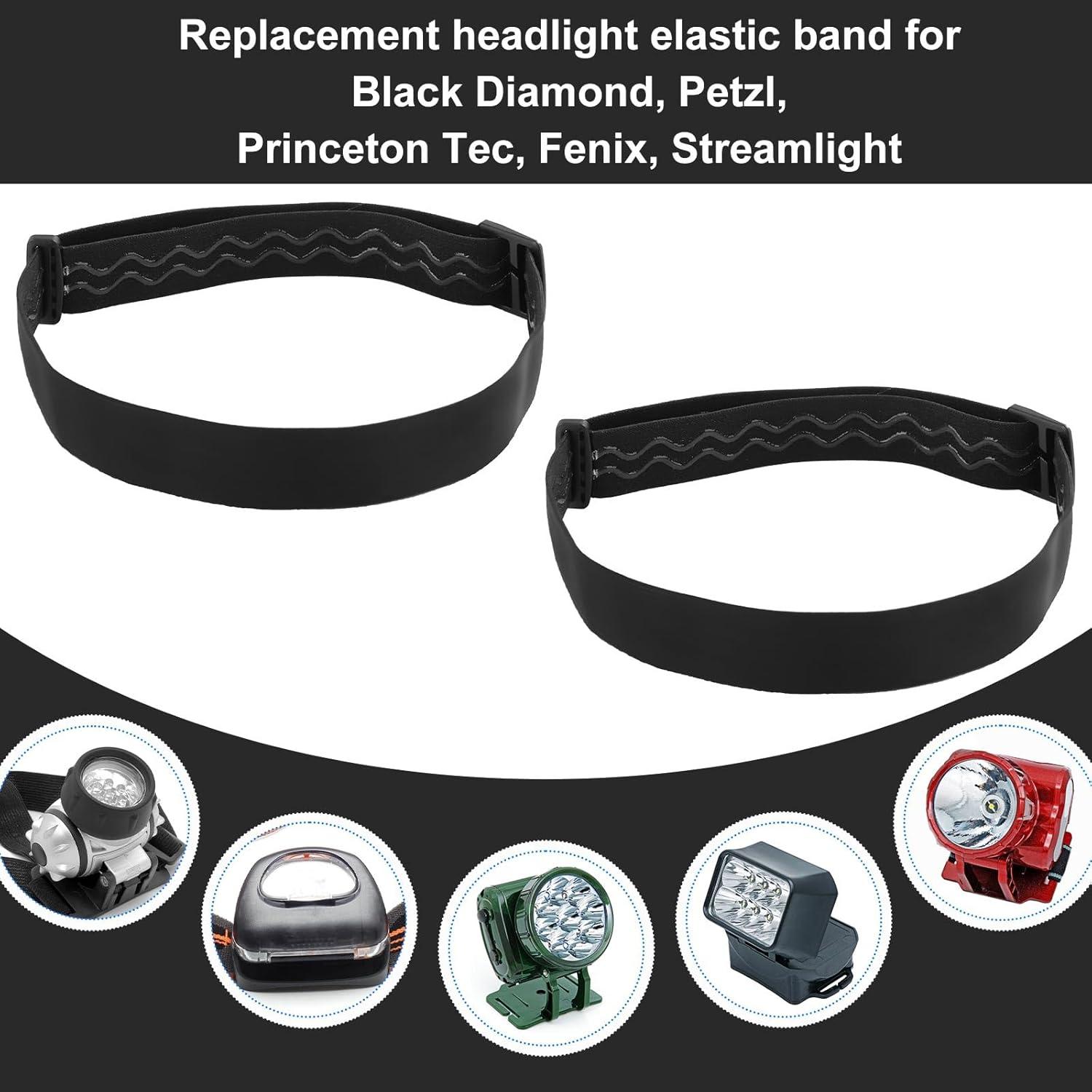 2 Correas Elásticas para Linterna Frontal Tinoaly Ajustables