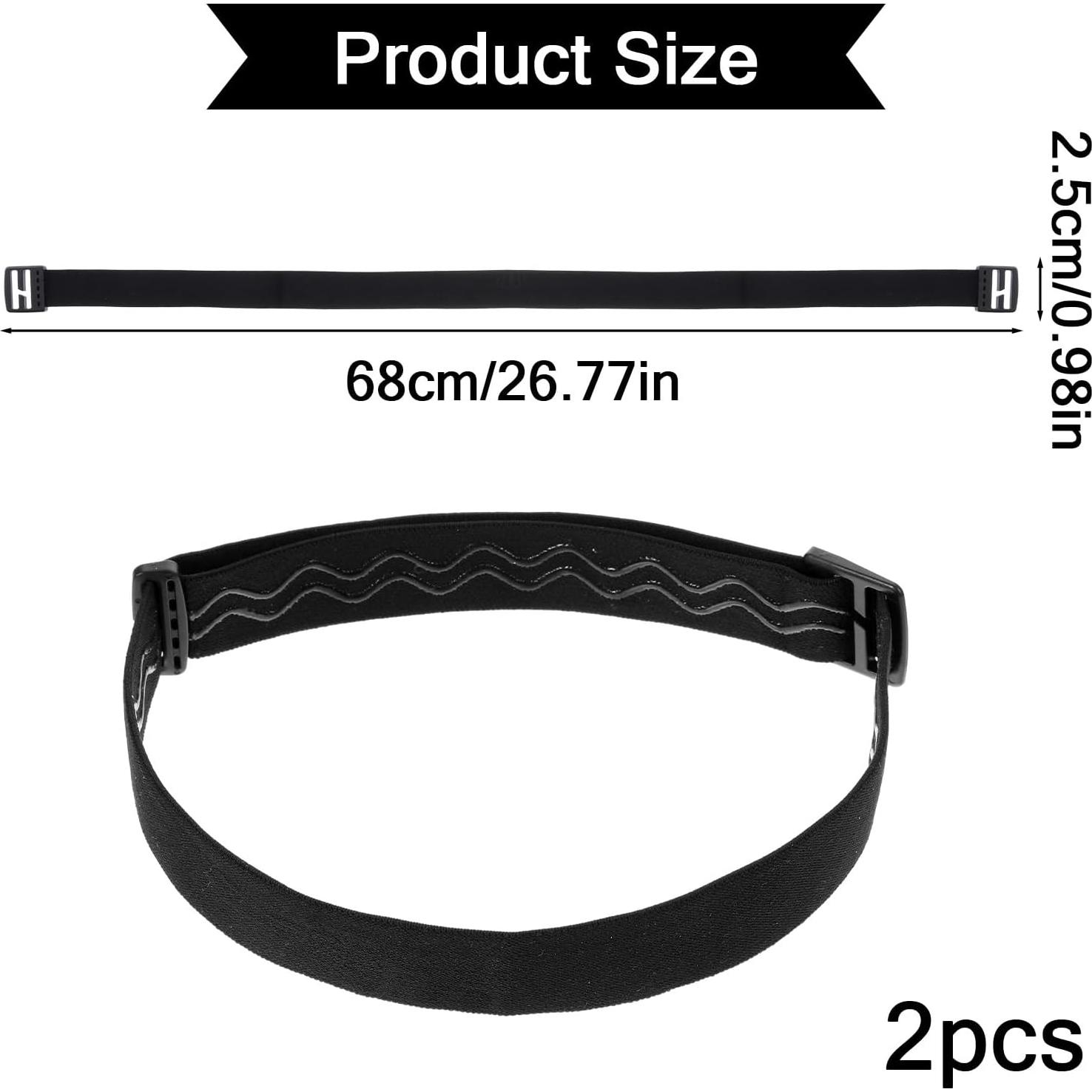 2 Correas de Linterna Frontal Elástica GEEHUA 68cm Ajustables