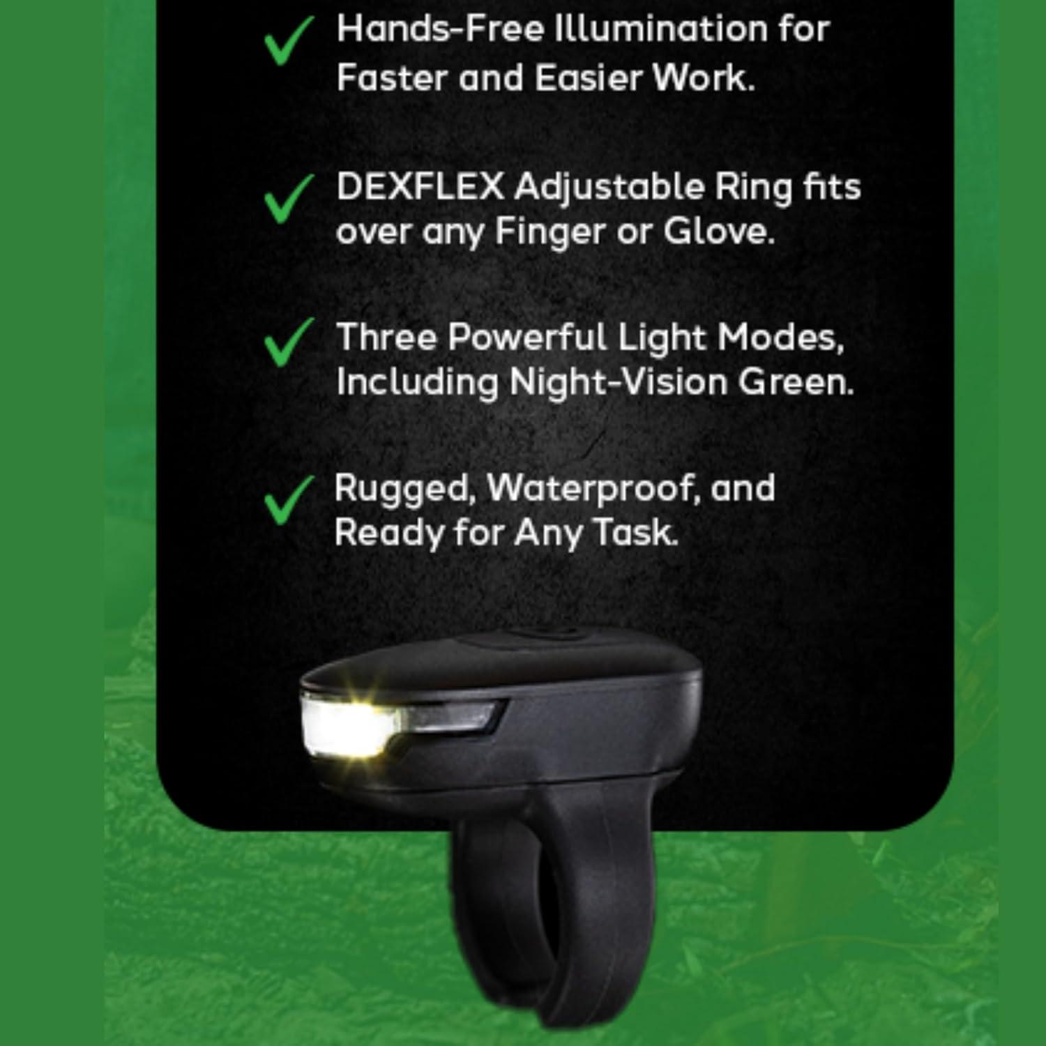 Linterna LED DEX FINGERLIGHT Recargable IPX7 3 Modos USB-C