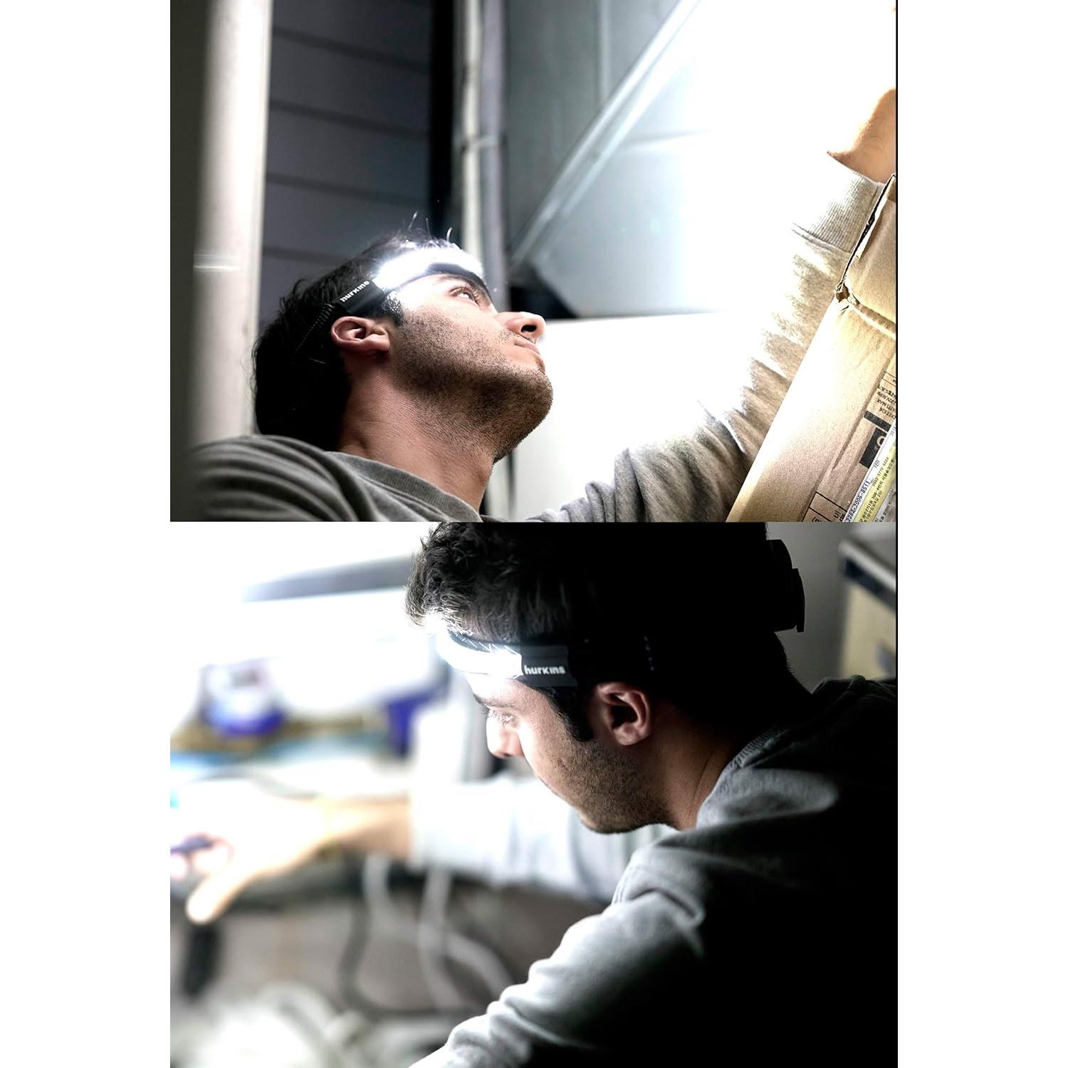 Lámpara Frontal Hurkins Orbit 2025, 1020 Lúmenes, Recargable