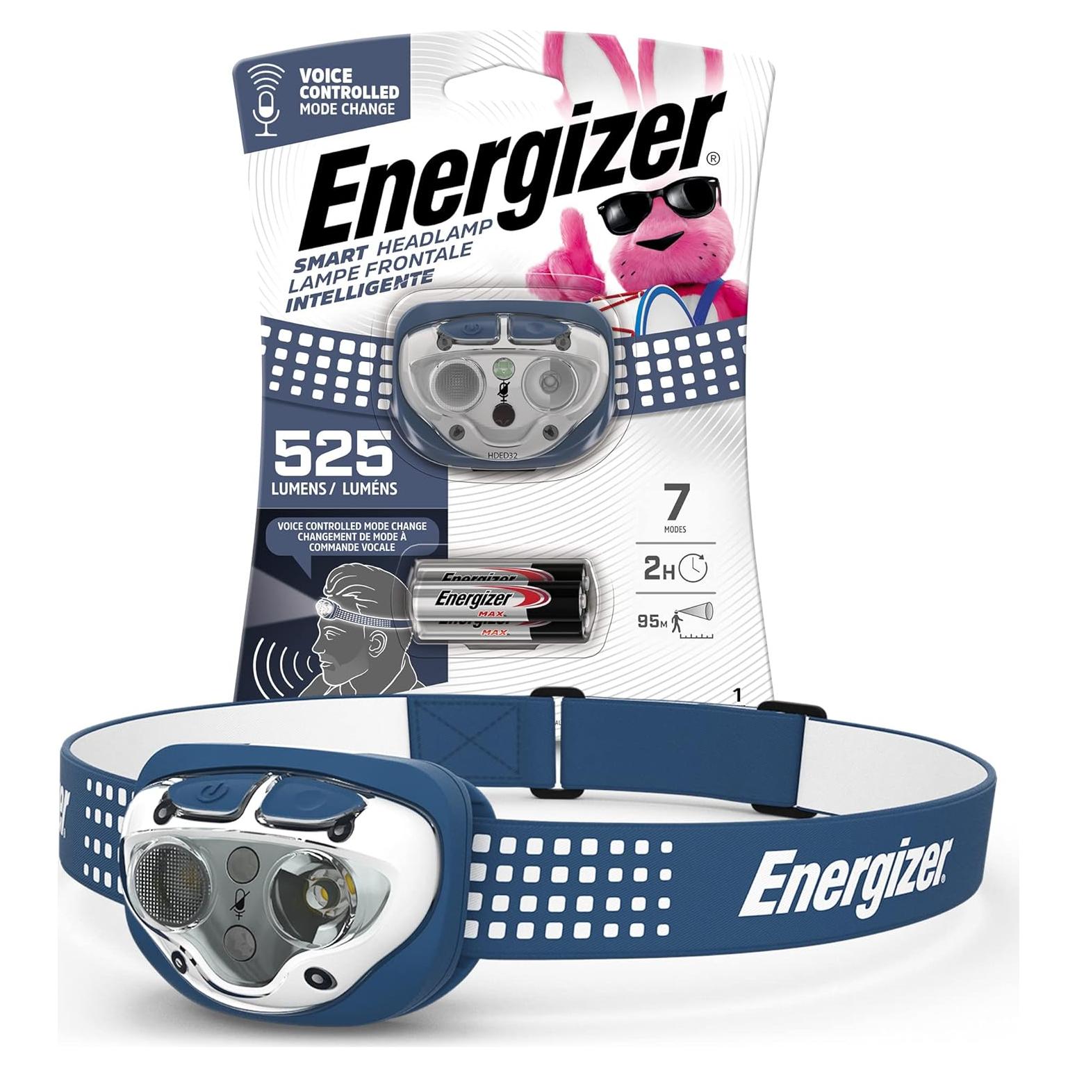 Linterna Frontal LED Energizer Smart 550 Lúmenes Resistente al Agua