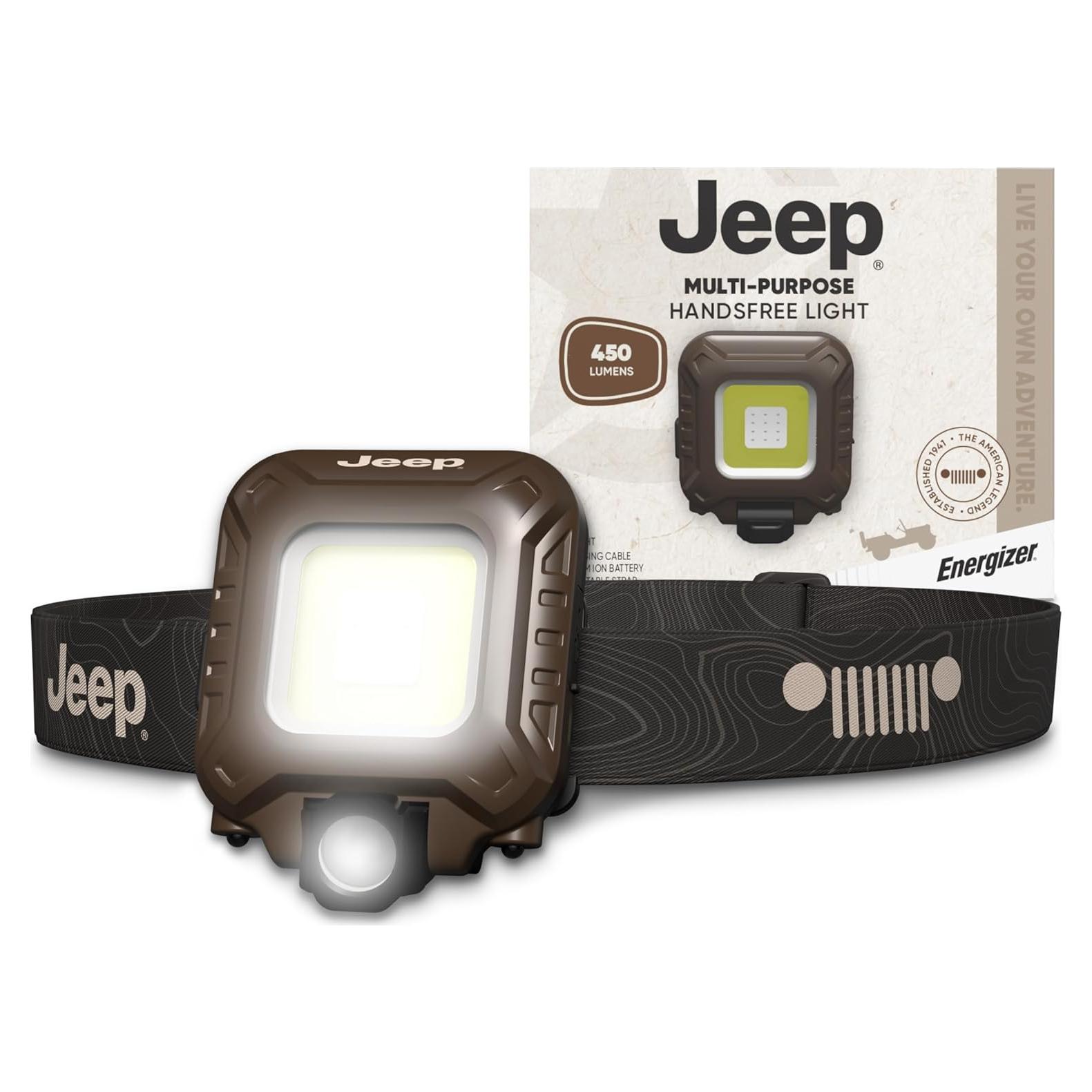 Luz LED recargable Energizer Jeep, 450 lúmenes, multiusos