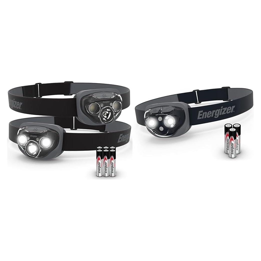 Linternas Frontales LED Energizer Pro 2-Pack IPX4 360 Lúmenes