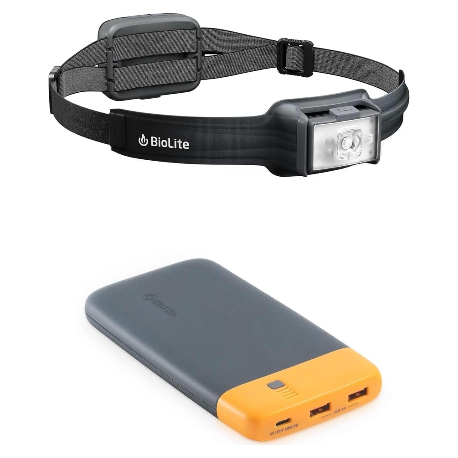 BioLite HeadLamp 800 Pro and Charge 40 Power Bank