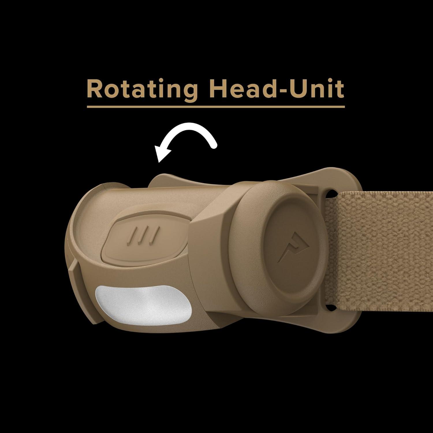 Linterna Frontal Princeton Tec Fred 200 Lúmenes LED Beige IPX4