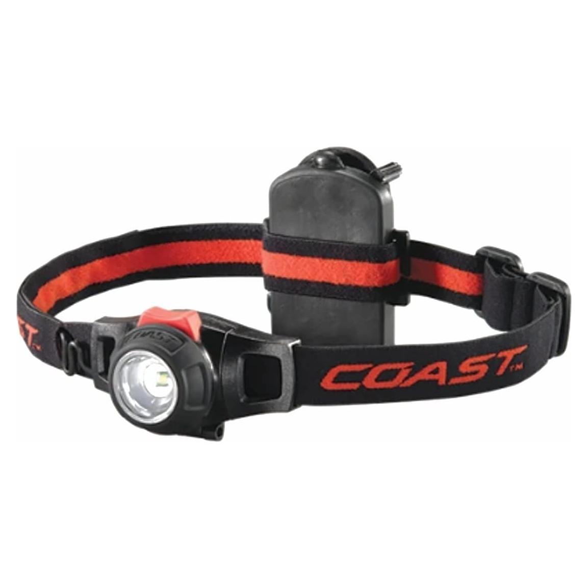 Linterna Frontal Coast HL7 330 Lúmenes Ajustable Negra