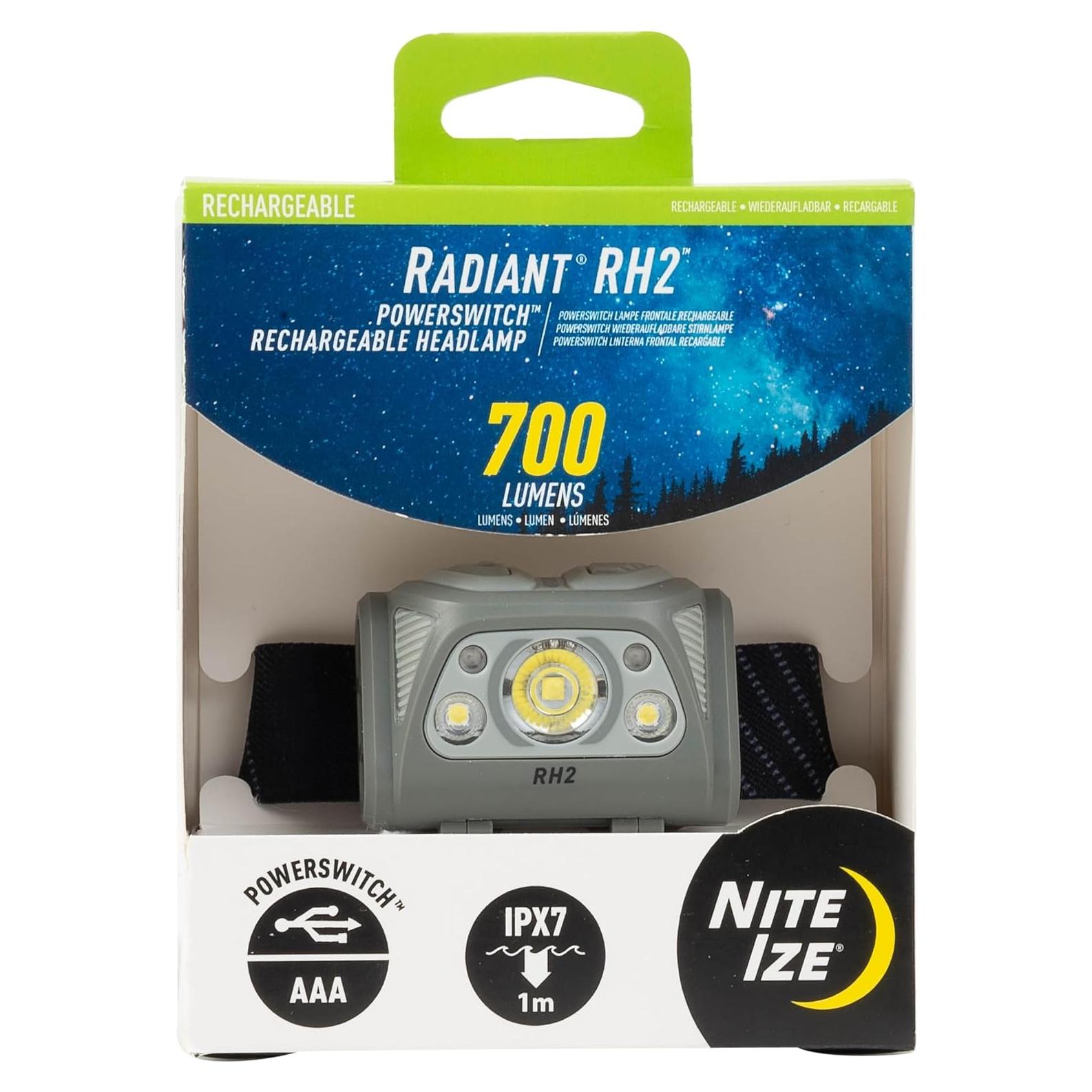 Linterna Frontal Nite Ize Radiant RH2 Recargable 700 Lúmenes