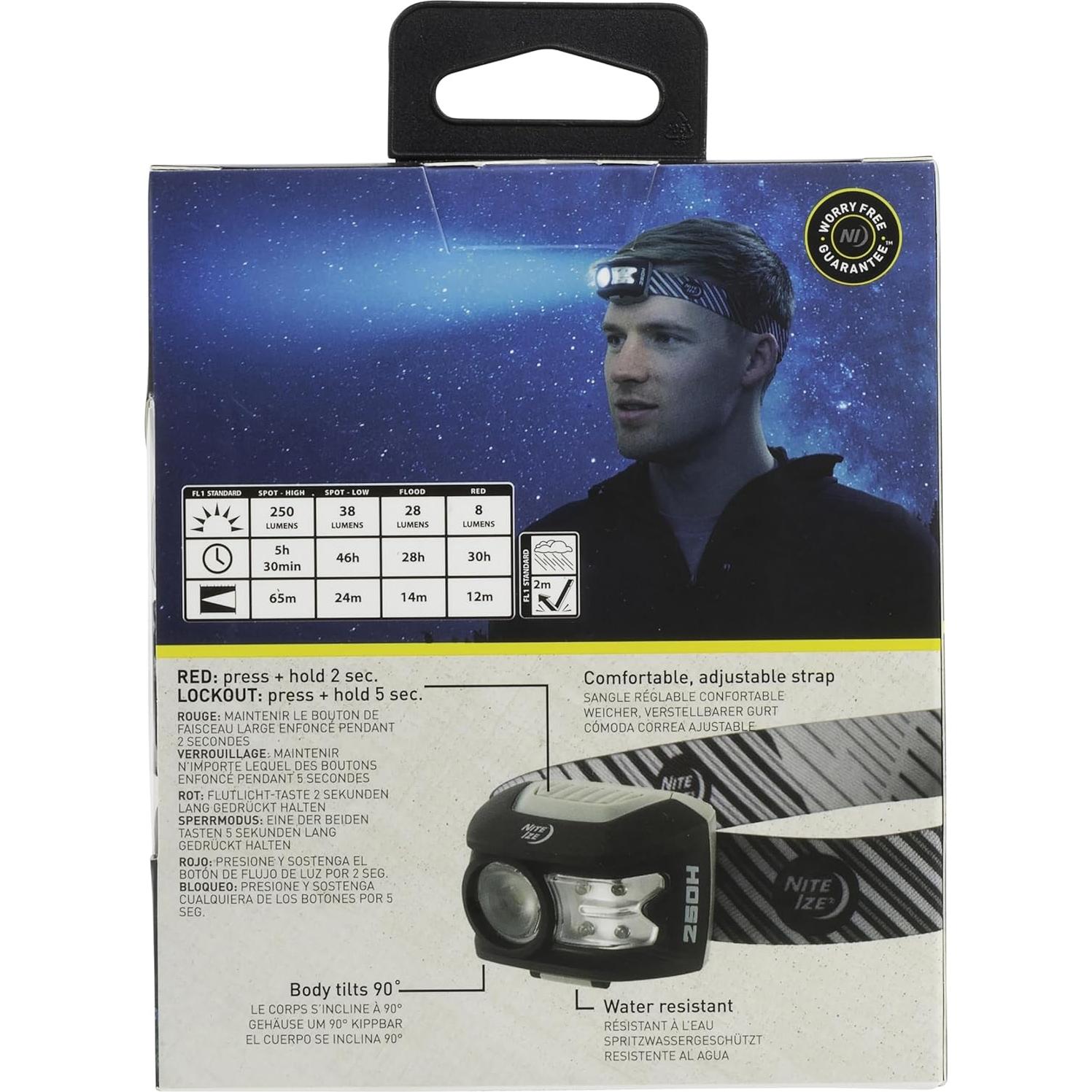 Linterna Frontal LED Nite Ize Radiant 250 Lúmenes IPX4