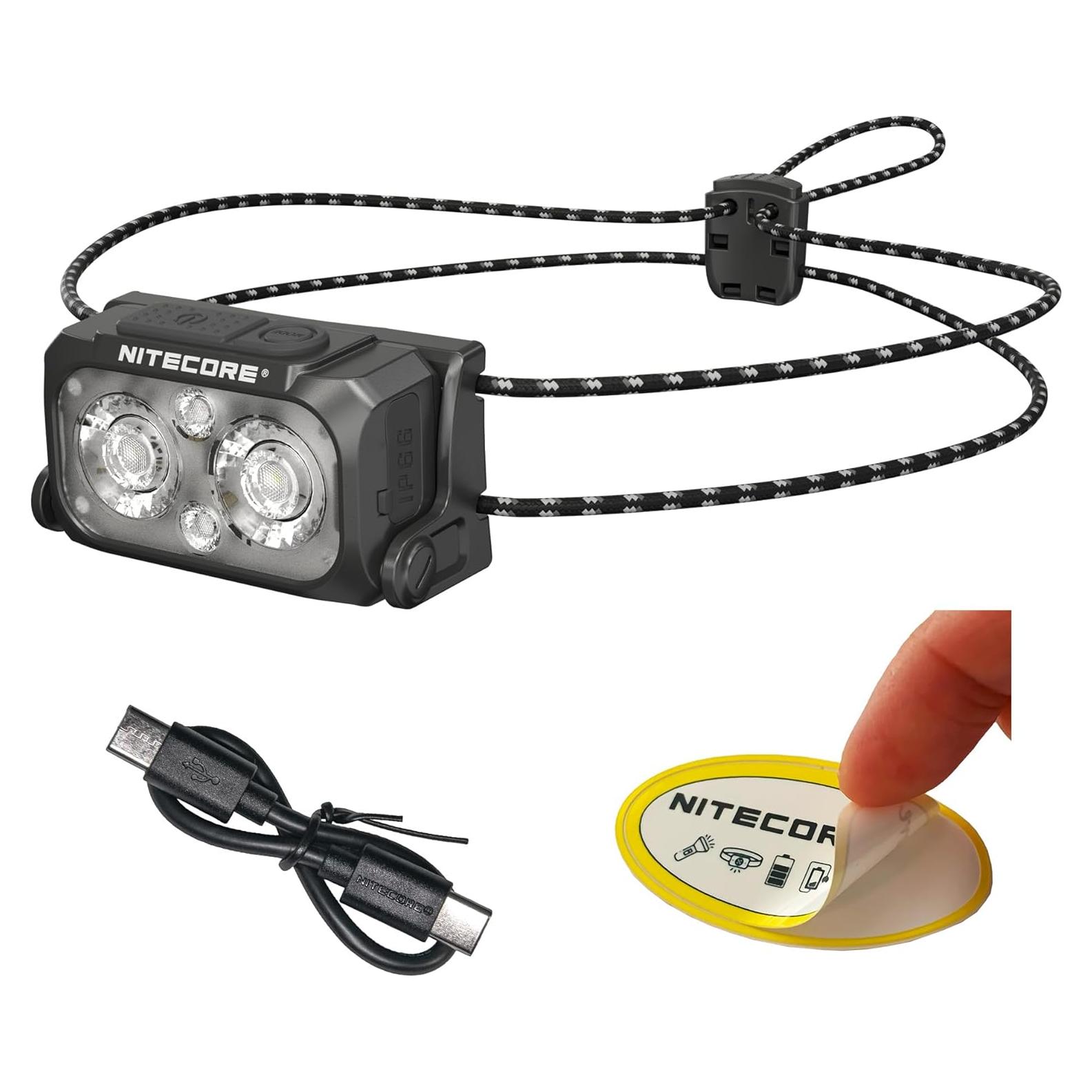 Linterna Frontal Nitecore NU25 MCT UL 400 Lúmenes Recargable USB-C