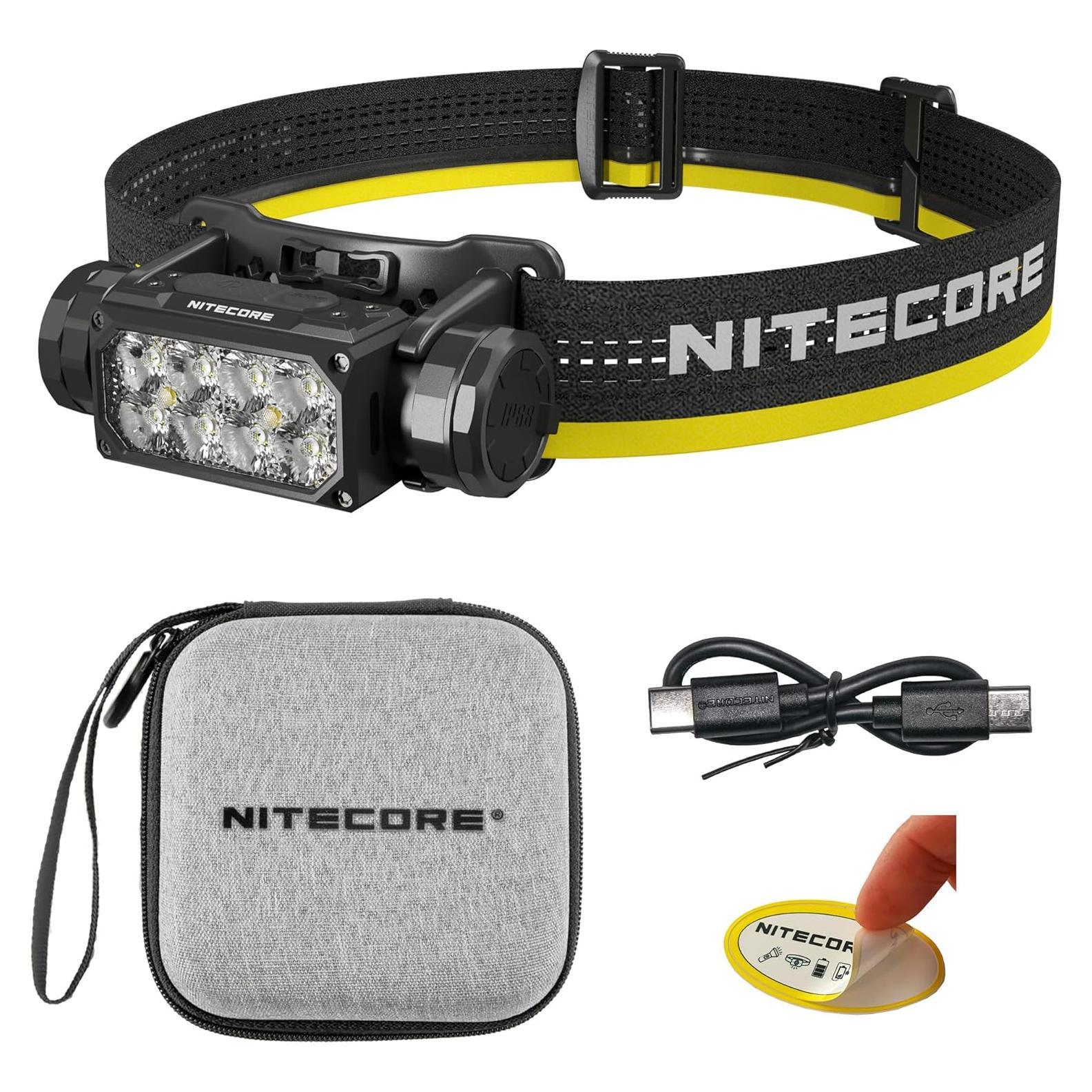Linterna Frontal Nitecore HC65 UHE 2000 Lúmenes Recargable USB-C