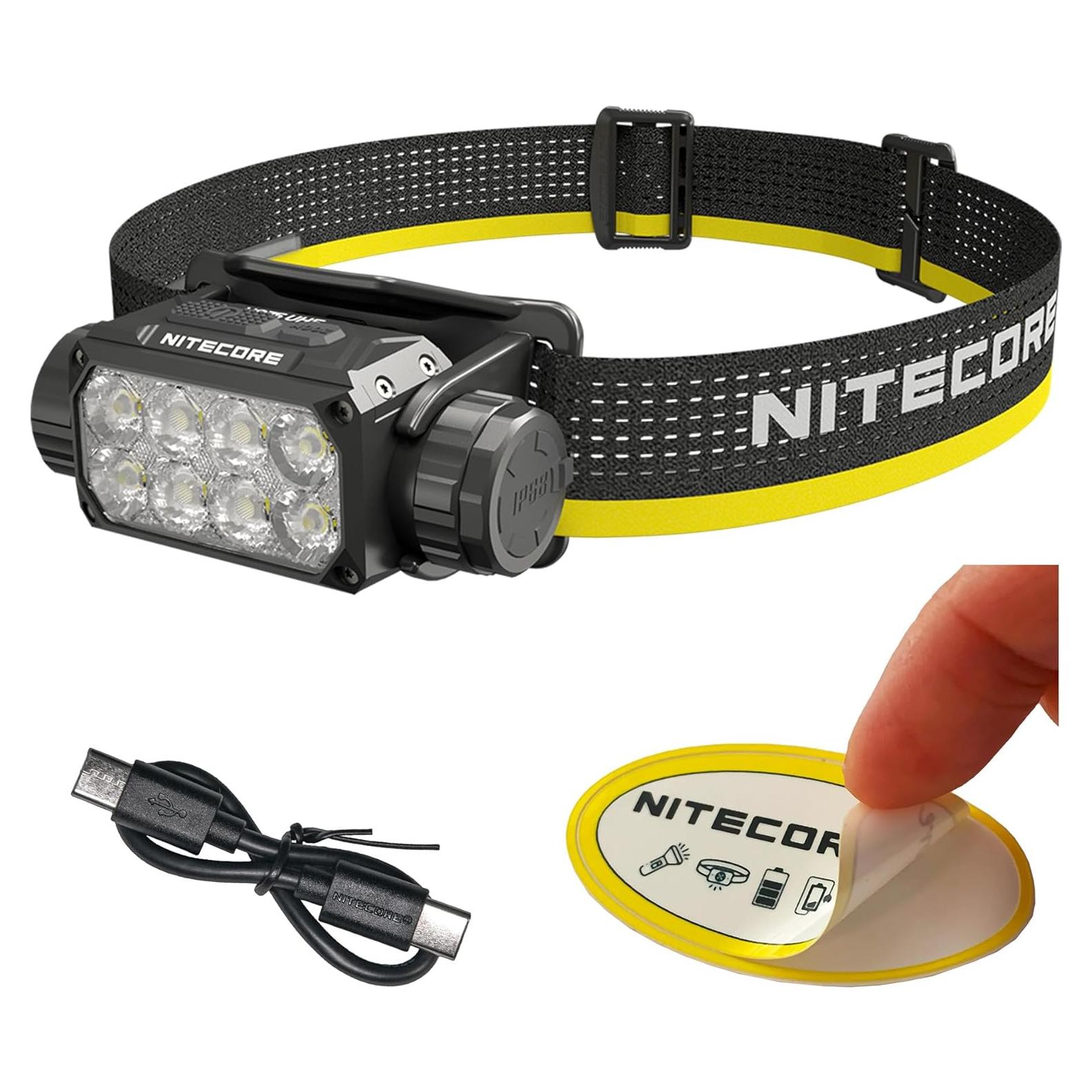 Linterna Frontal Nitecore HC75 UHE 3000 Lúmenes Recargable USB-C