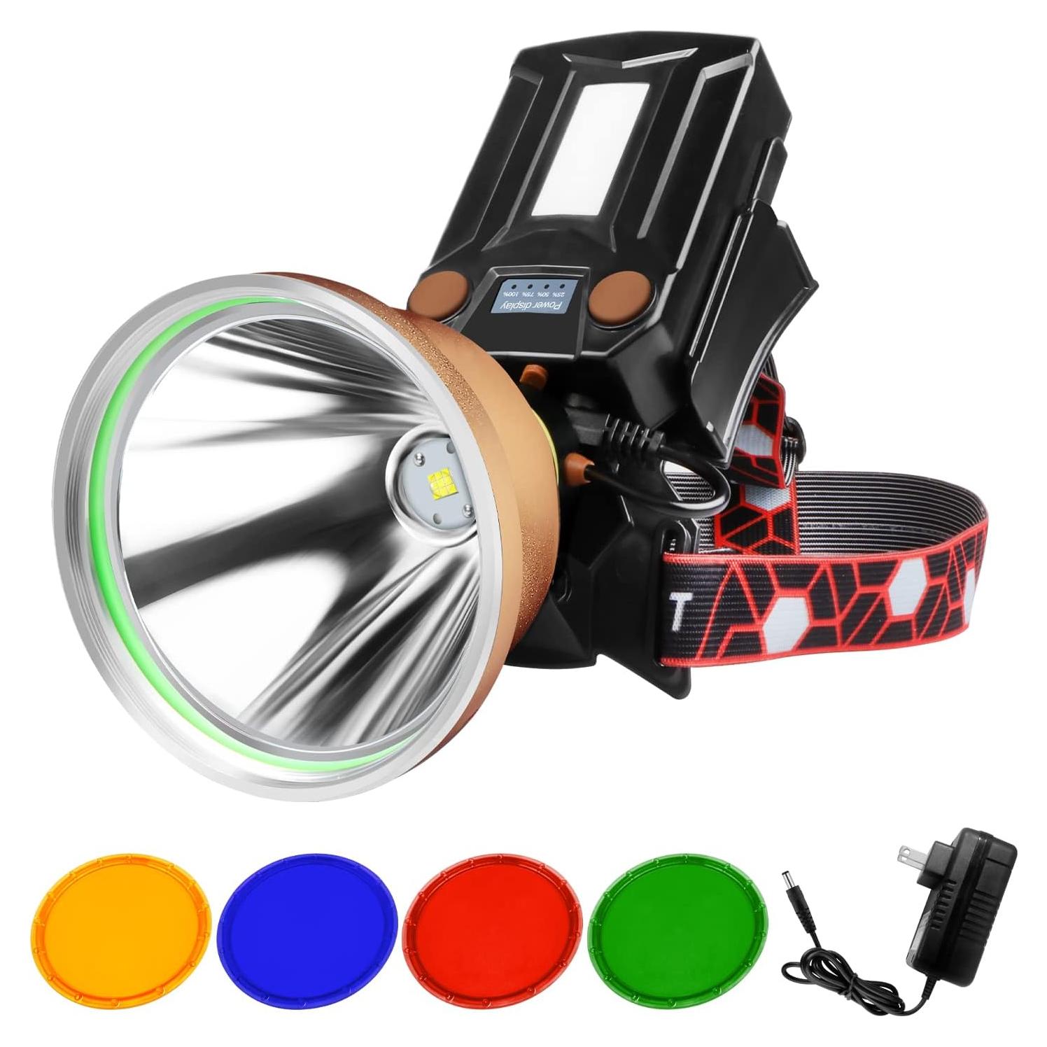 Linterna Frontal LED PINSAI G500 20W Recargable Impermeable