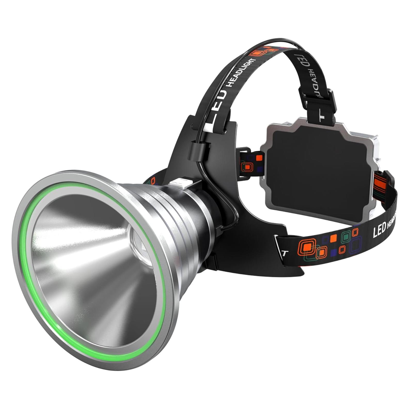 Linterna Frontal LED Recargable PINSAI P200 Impermeable 6000mAh