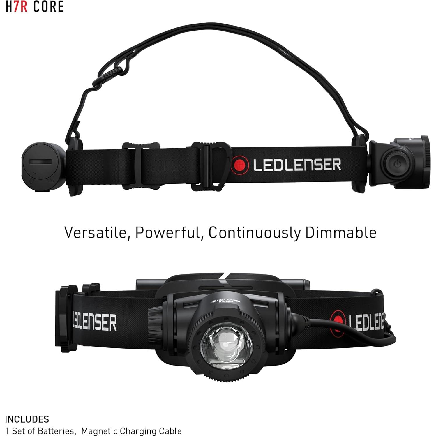 Linterna Frontal Recargable Ledlenser H7R Core 1000 Lúmenes