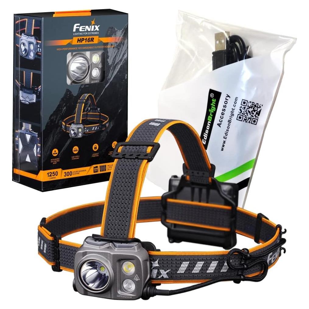 Linterna Frontal Fenix HP16R 1250 Lúmenes Recargable USB-C