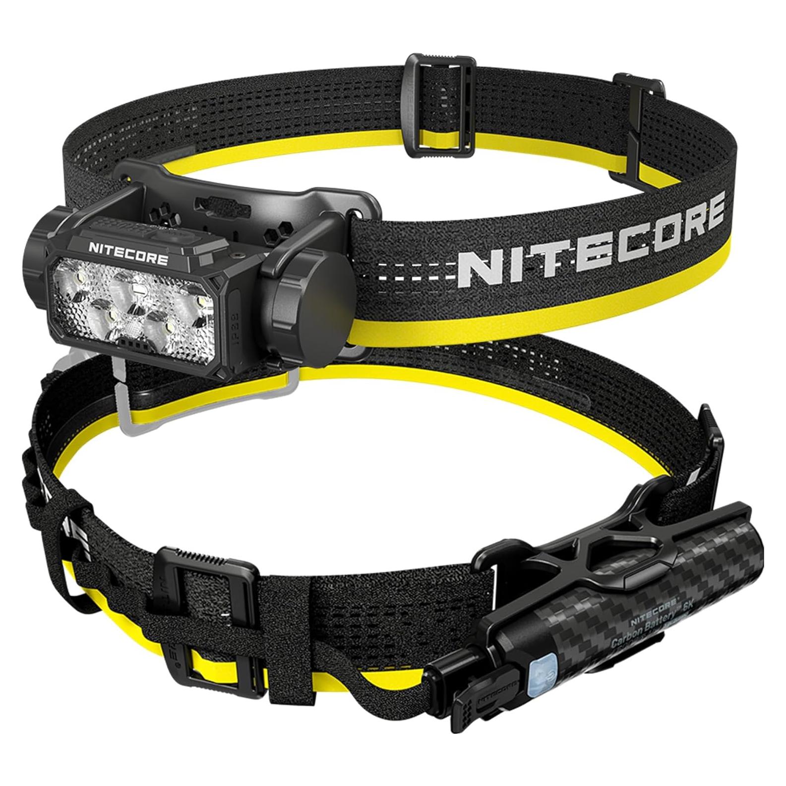 Linterna Frontal Nitecore HC60 UHE 1600 Lúmenes Recargable USB-C