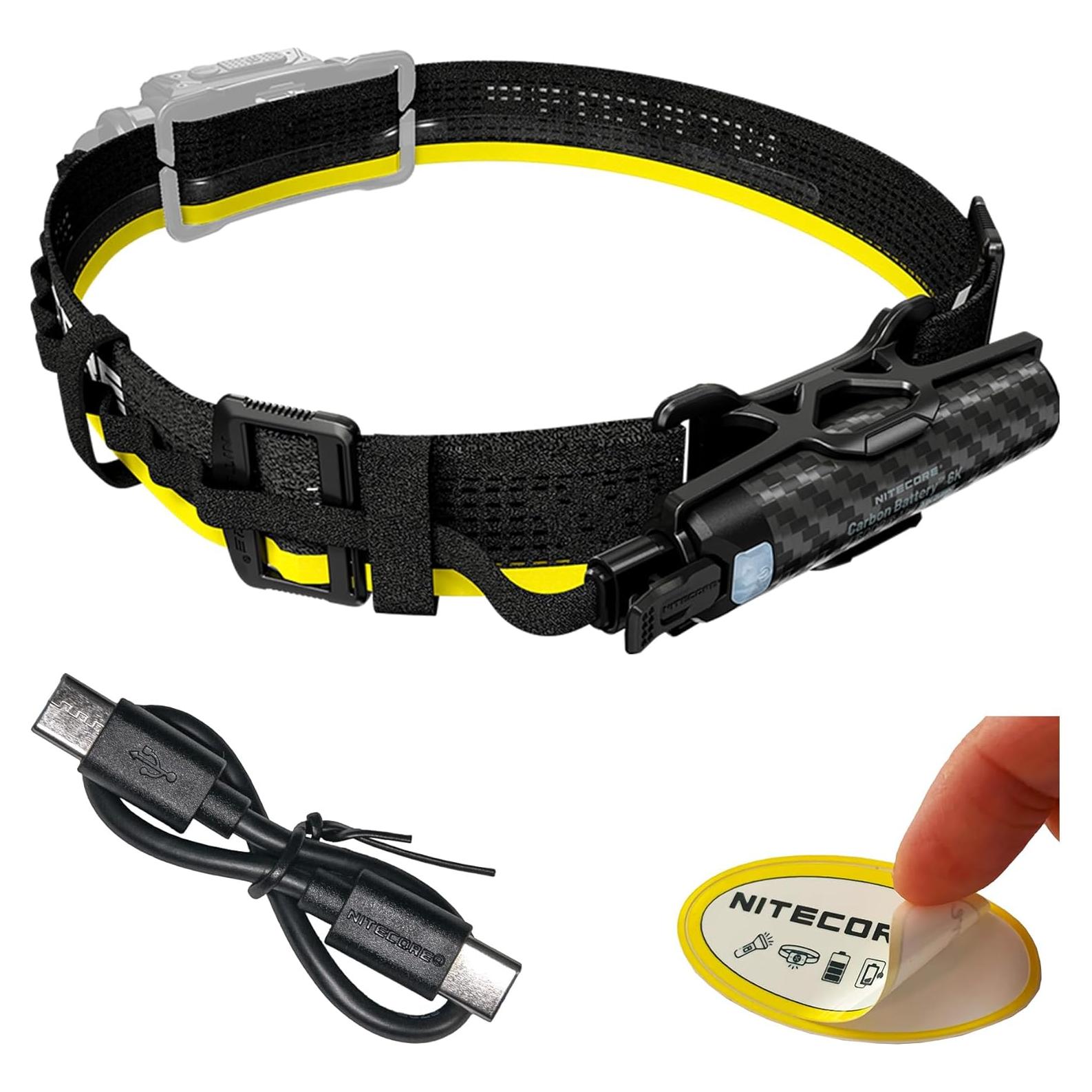 Kit Extensión Batería Carbono Nitecore 6K para Linternas NU40/NU43/NU45/NU50/HC65