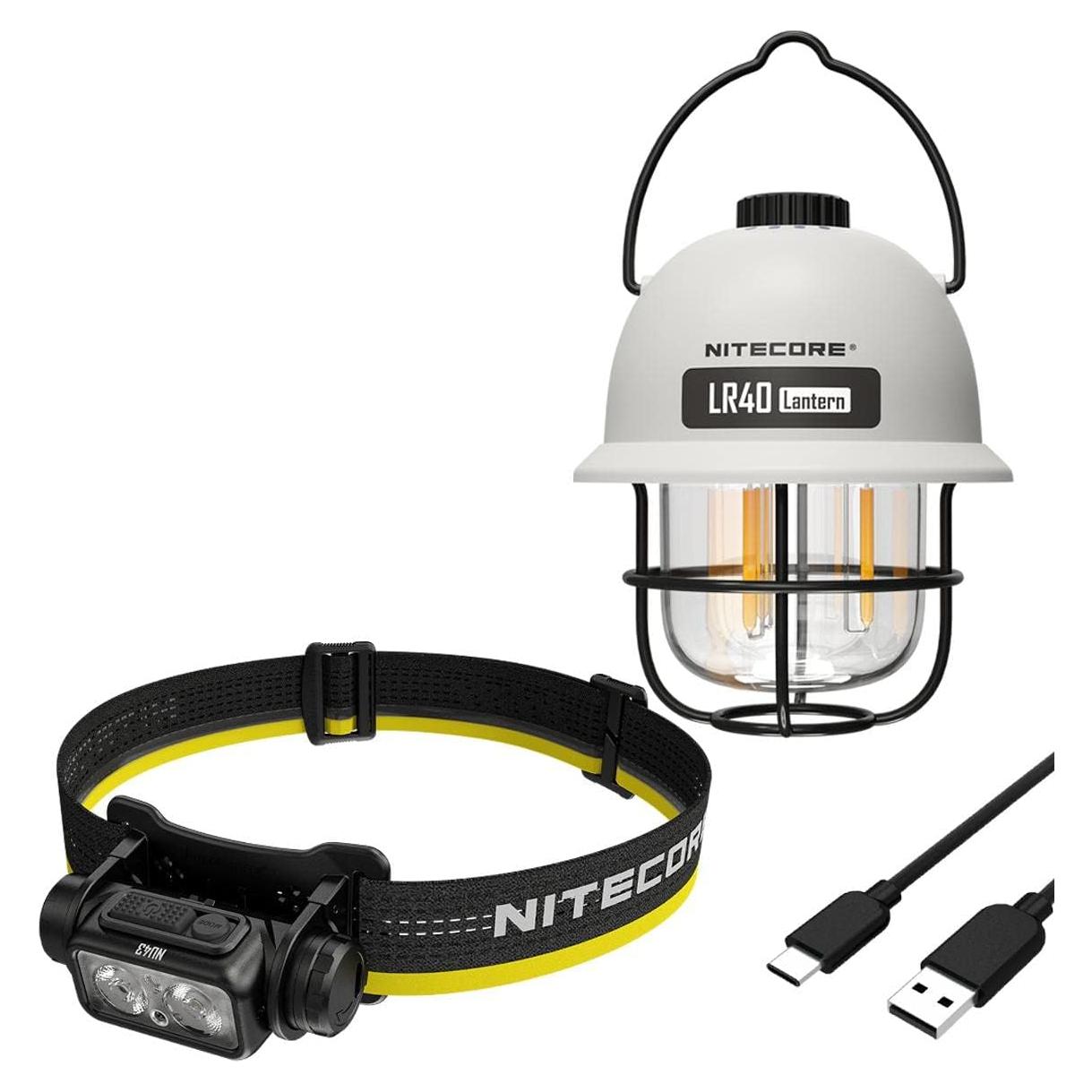 Kit de Camping Nitecore NU43 y LR40 Linternas Recargables