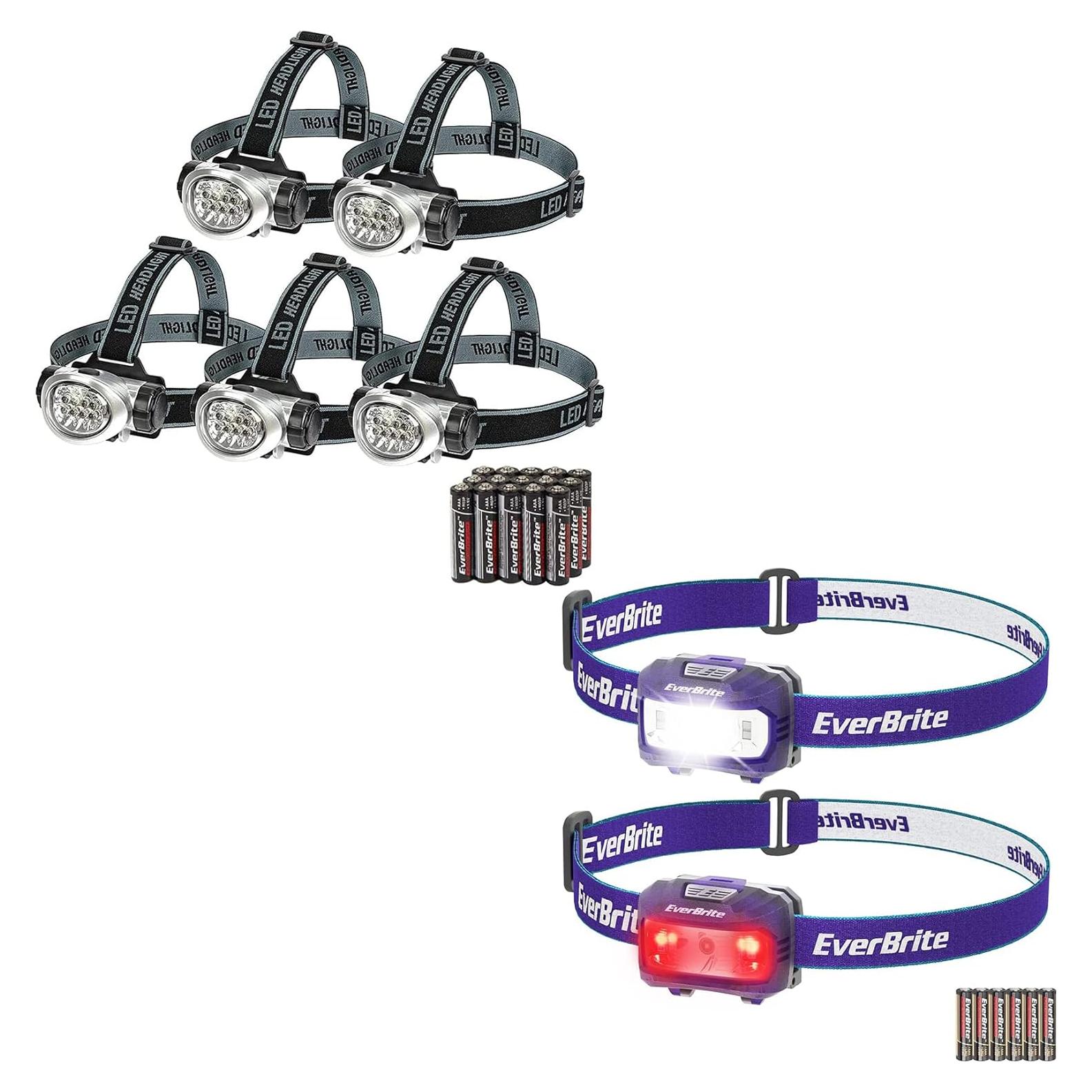 EverBrite 7-Pack LED Headlamp with 21 AAA Batteries