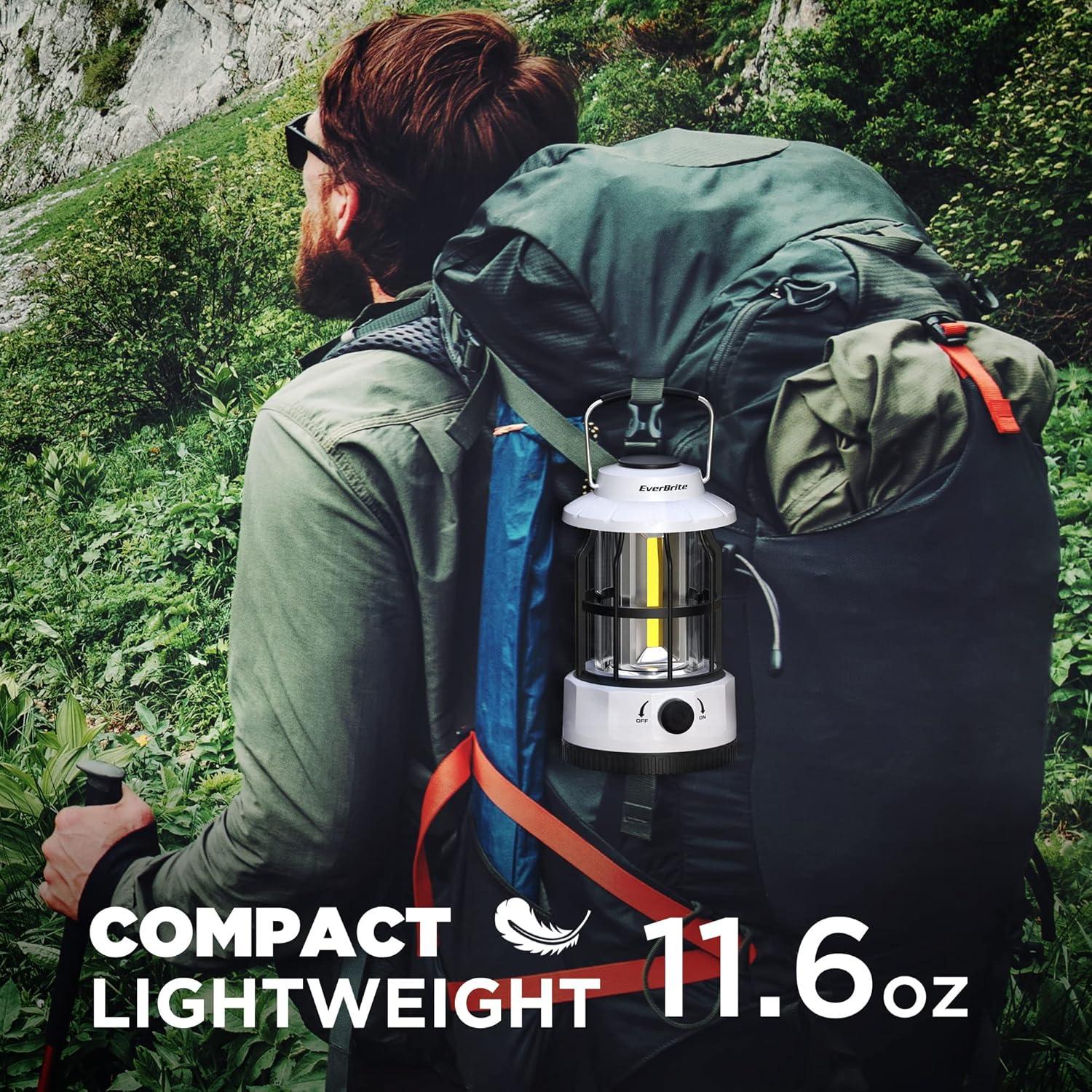 Linterna de Camping LED EverBrite 250 Lúmenes y Frontal 1000 Lúmenes