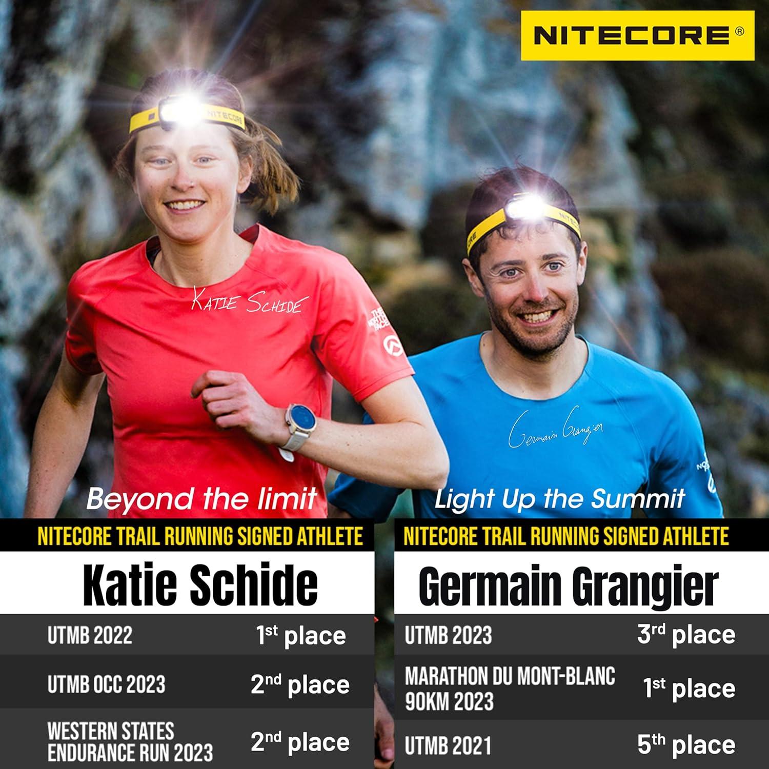 Linterna Frontal Nitecore NU43 1400 Lúmenes Recargable USB-C